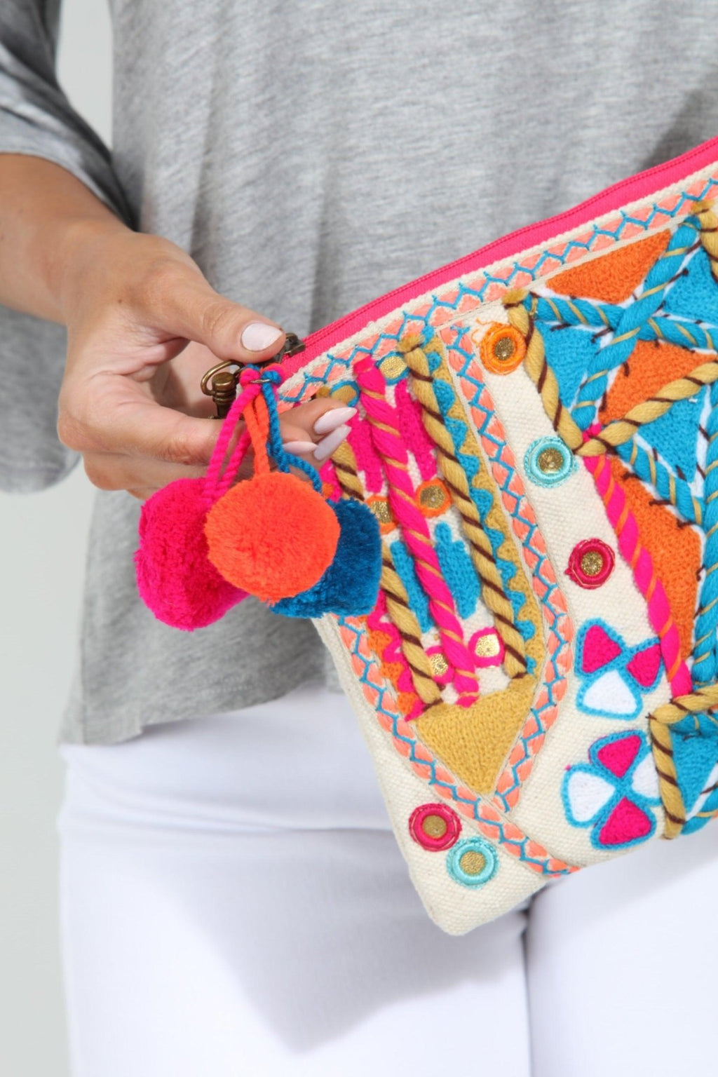 Jolene Boho Multicolor Clutch