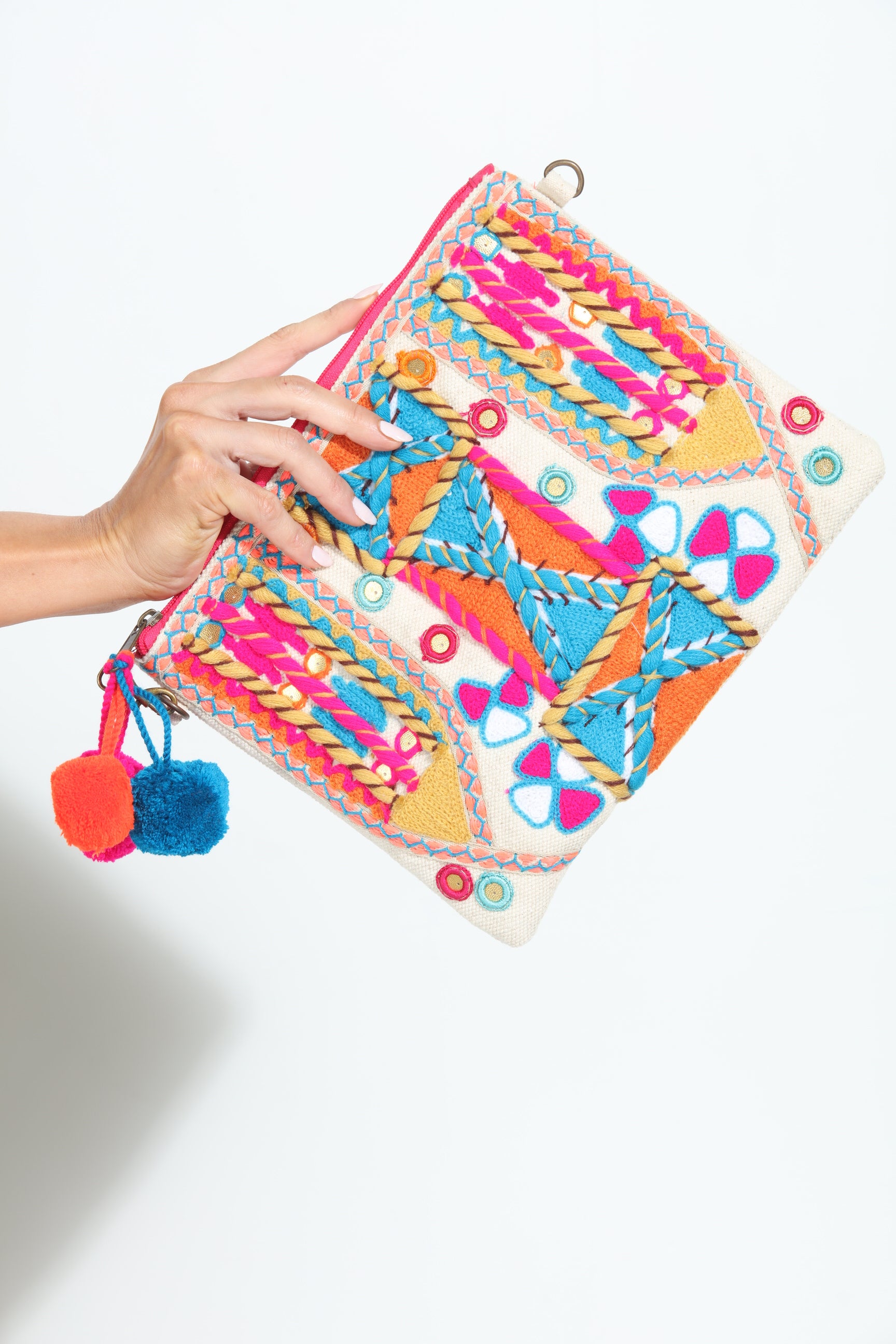 Jolene Boho Multicolor Clutch