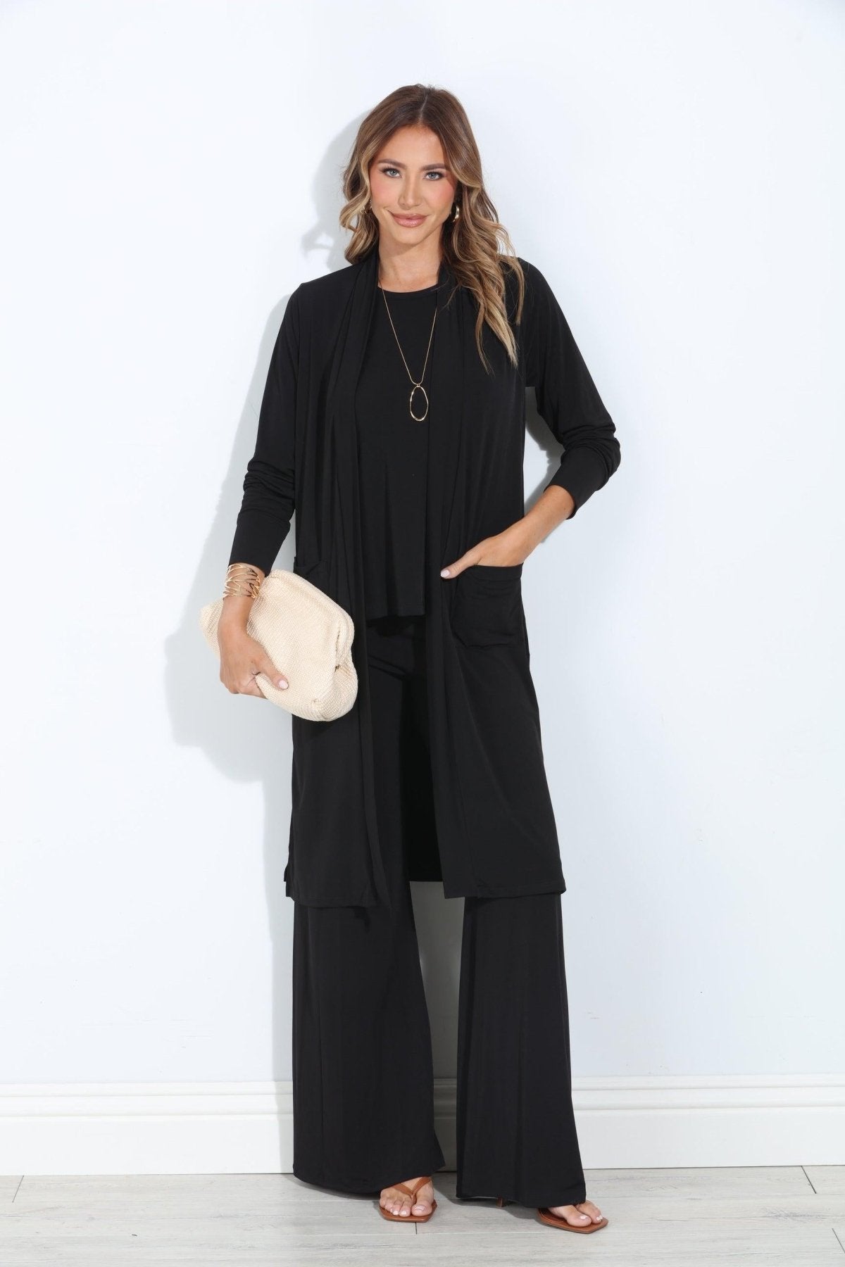 Black Relaxed Lux Cardigan-BEST SELLER