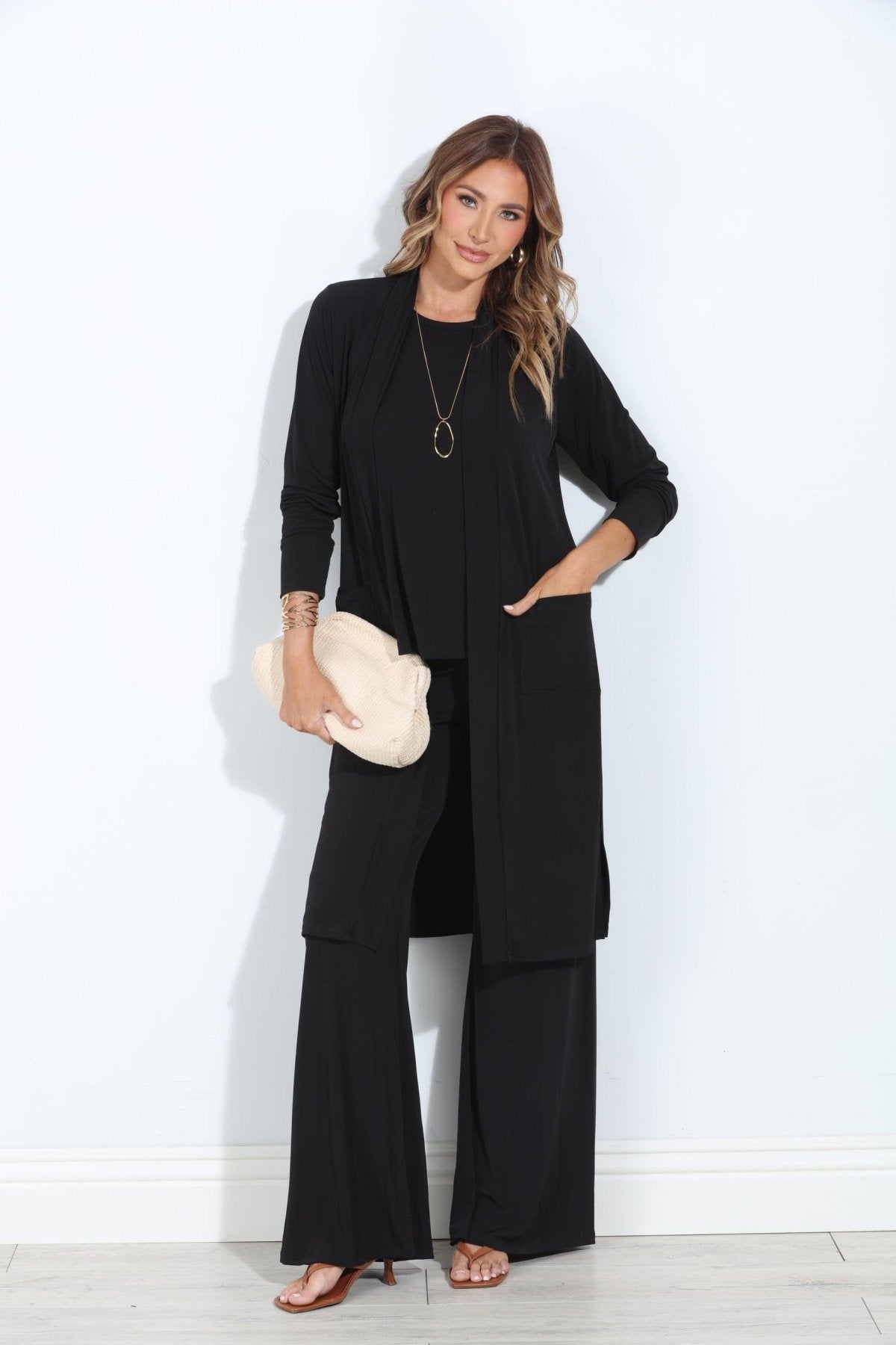 Black Relaxed Lux Cardigan-BEST SELLER