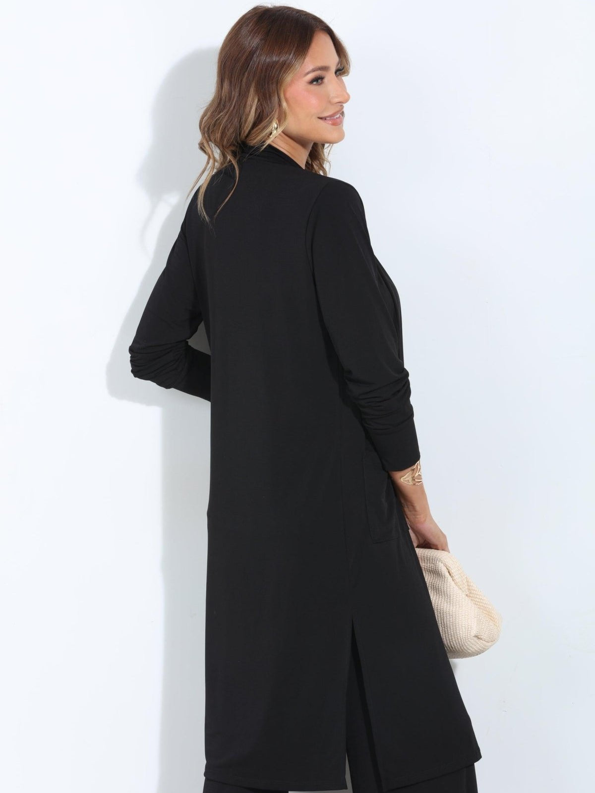 Black Relaxed Lux Cardigan-BEST SELLER
