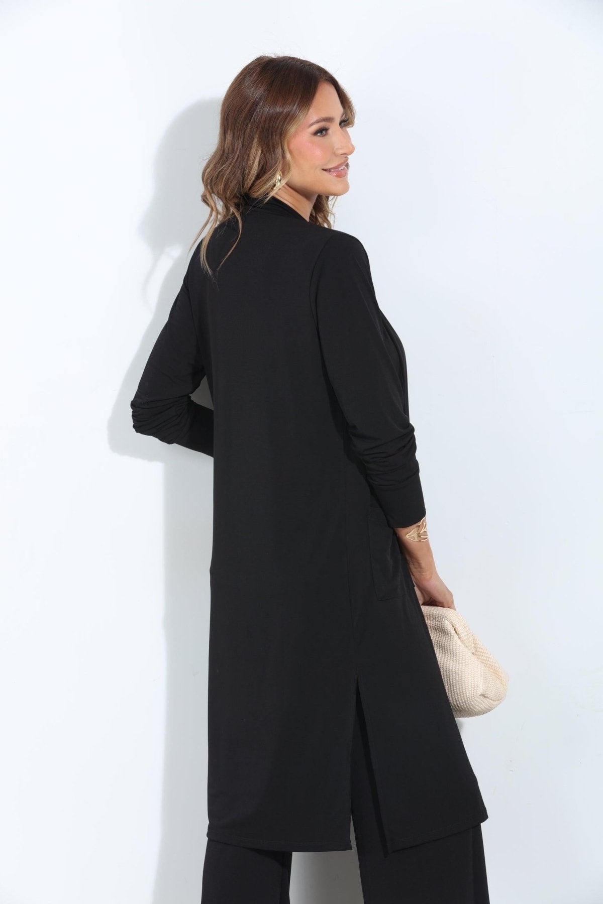 Black Relaxed Lux Cardigan-BEST SELLER