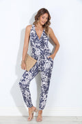 Tamila Shirred Ankle Stretch Jumpsuit-FINAL SALE