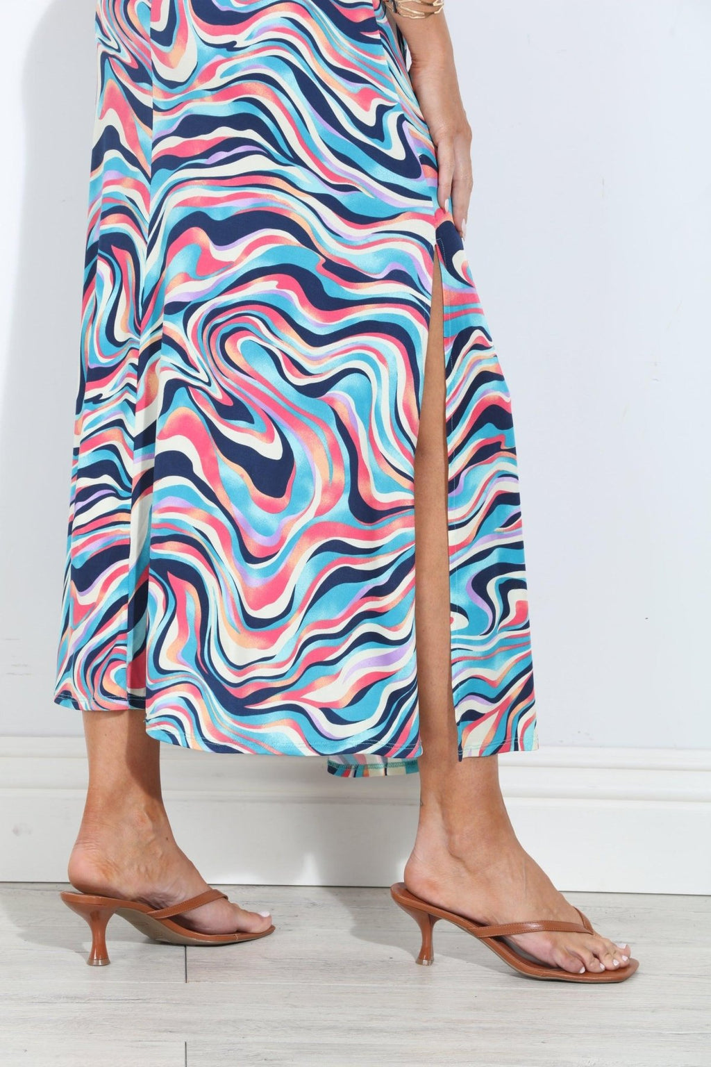 Silvia Twist Maxi Dress-FINAL SALE