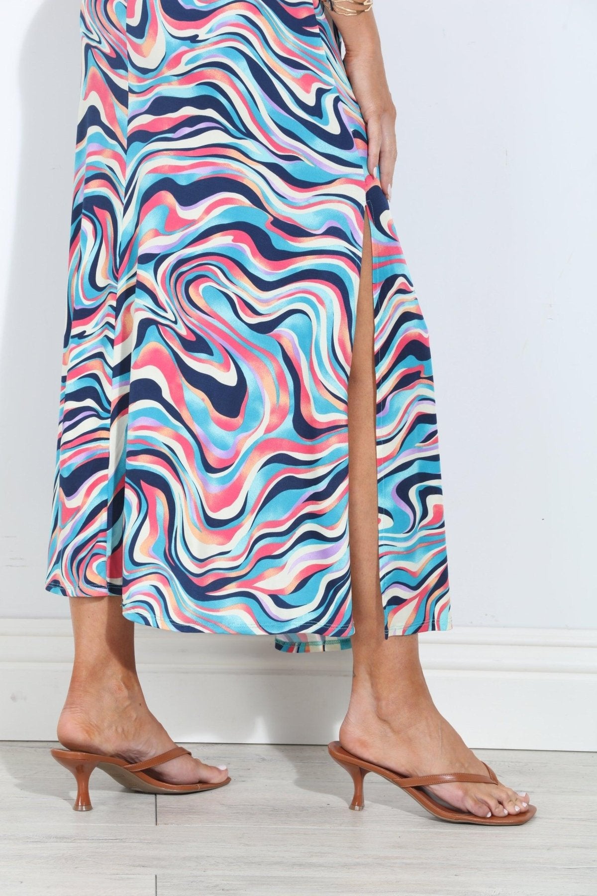 Silvia Twist Maxi Dress-FINAL SALE