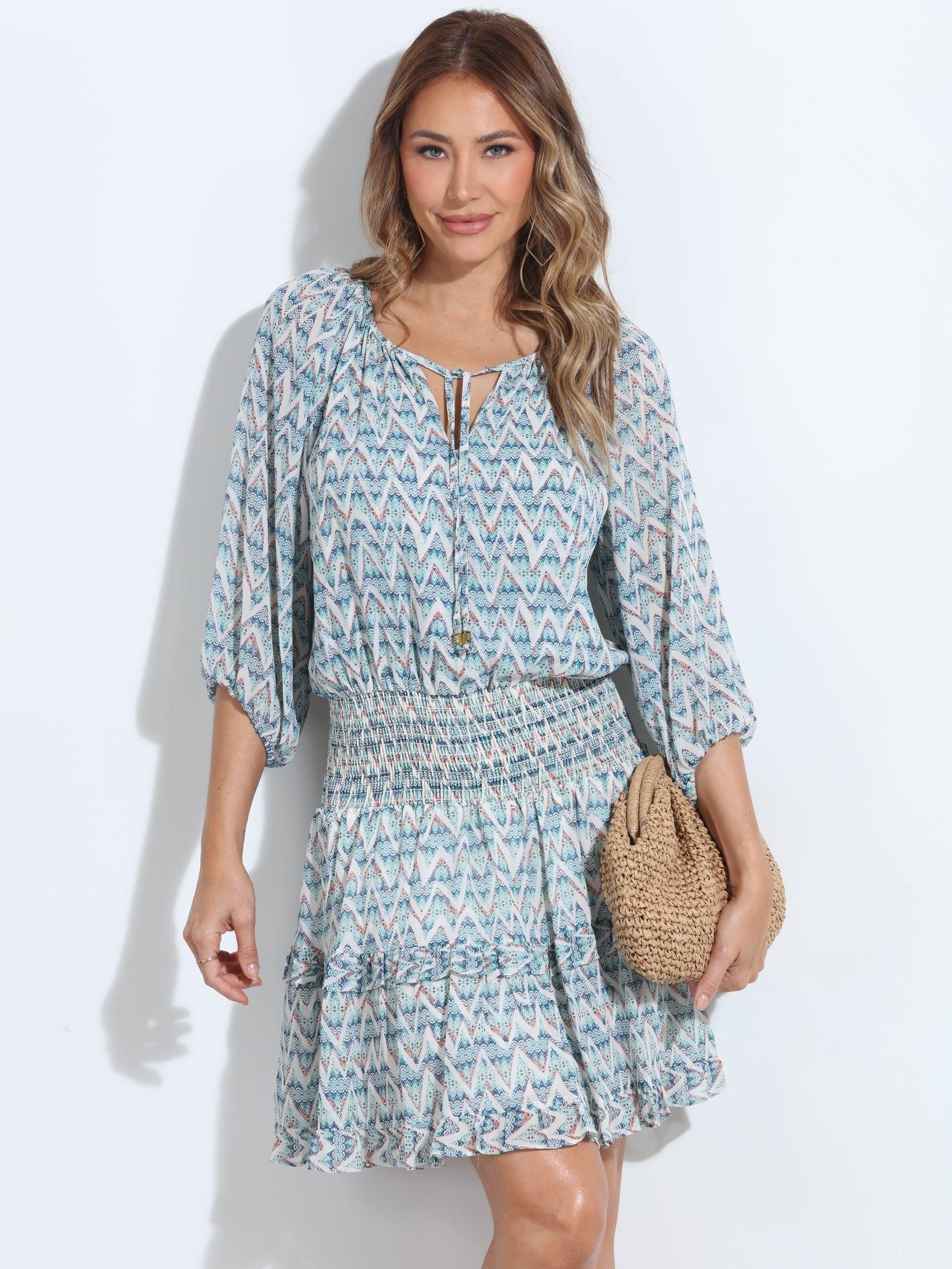 Agnes Smocked Ruffle Dress