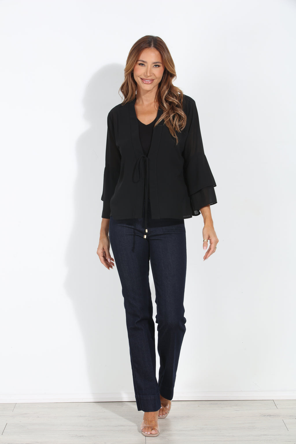 Black Boho Chiffon Jacket-BEST SELLER