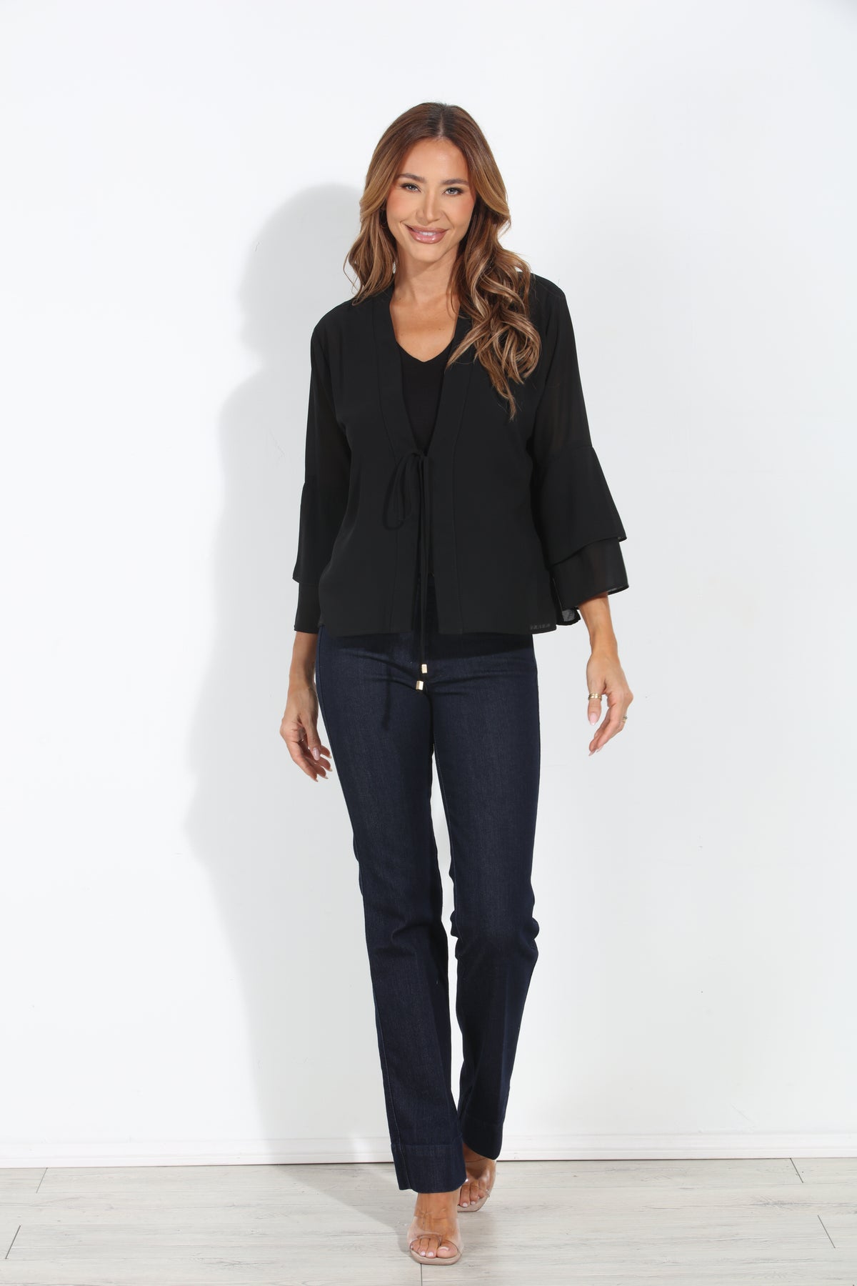 Black Boho Chiffon Jacket-BEST SELLER