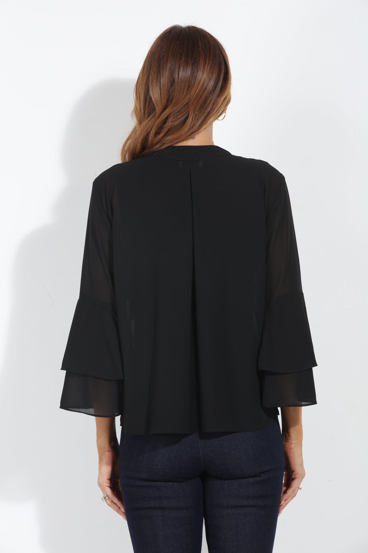 Black Boho Chiffon Jacket-BEST SELLER