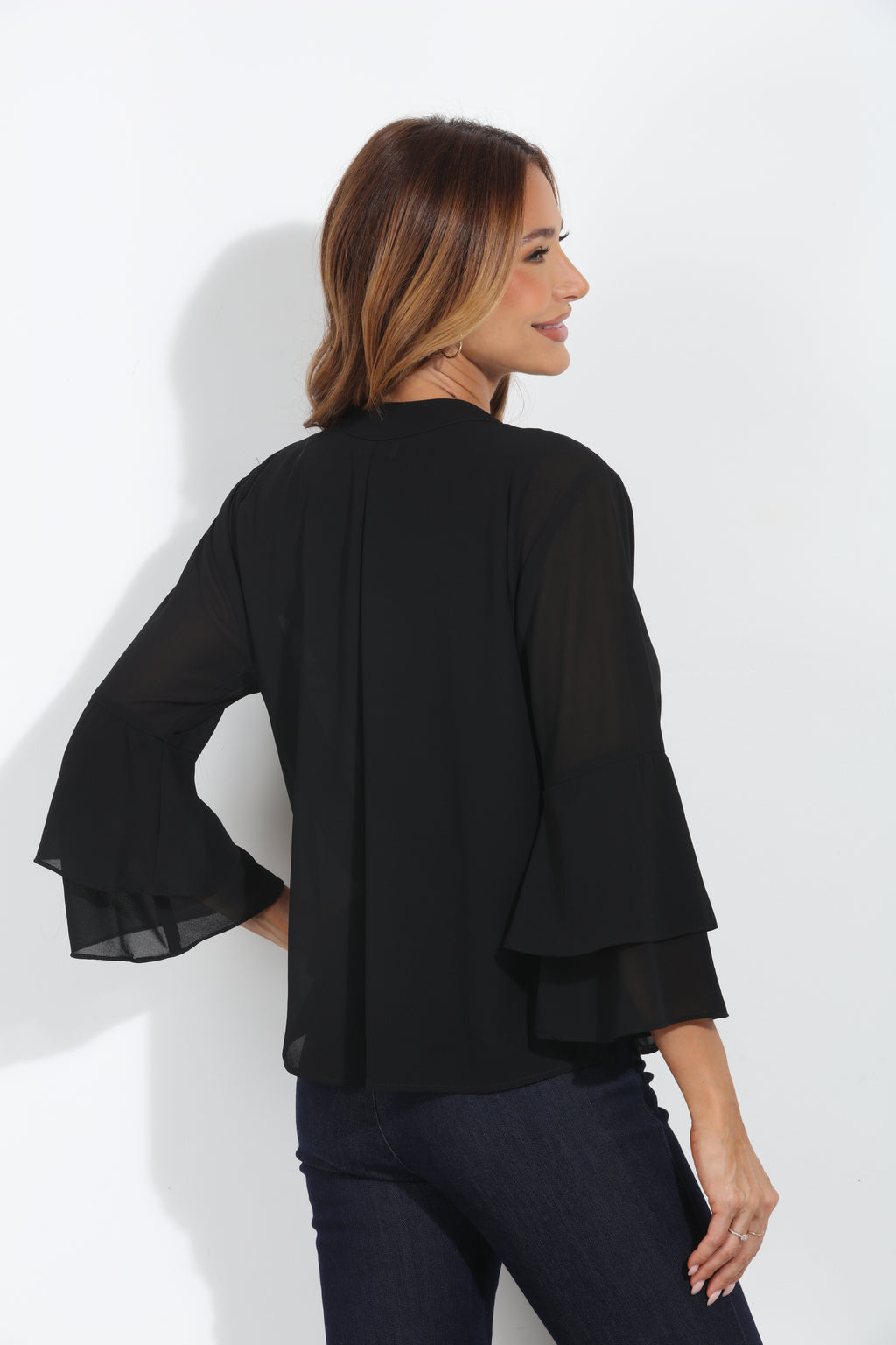 Black Boho Chiffon Jacket-BEST SELLER