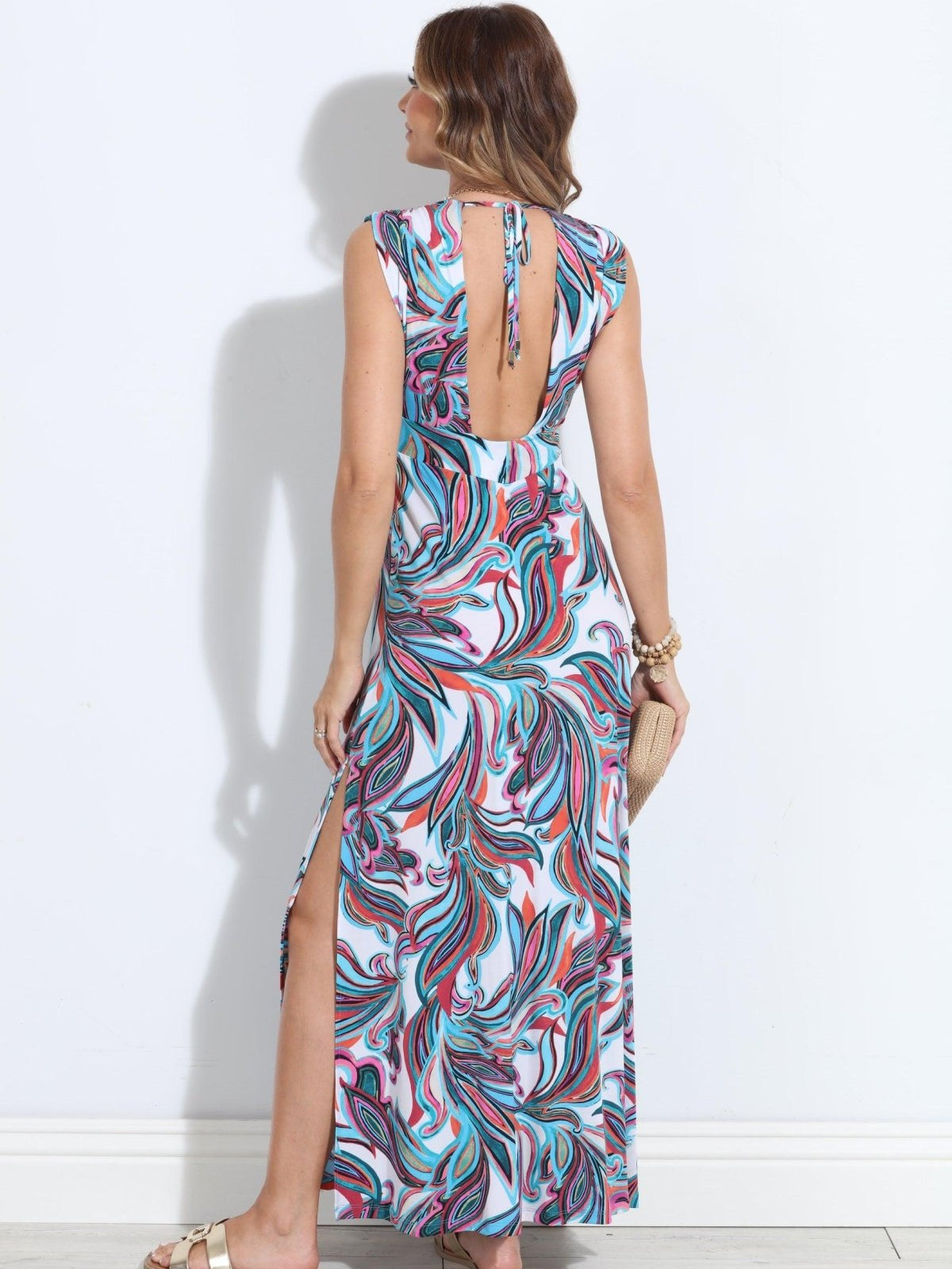 Kamil Stretch Deep V Maxi Dress-BEST SELLER