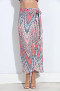 Cascade Woven Wrap Skirt-FINAL SALE