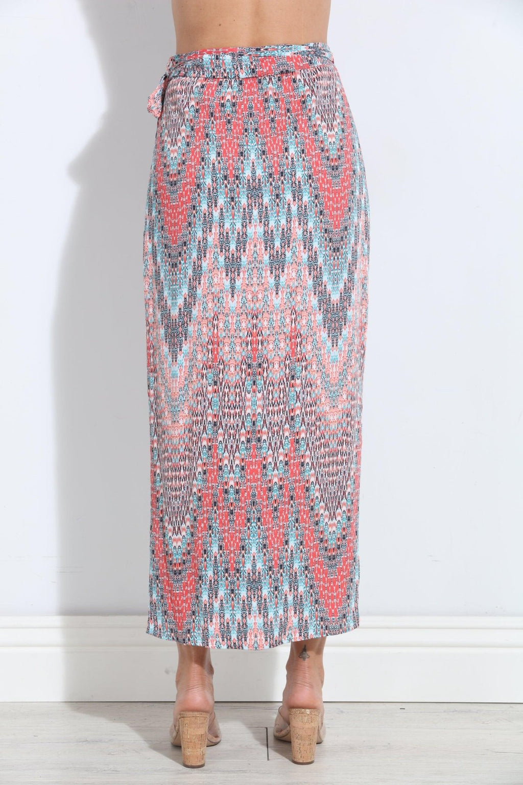 Cascade Woven Wrap Skirt-FINAL SALE