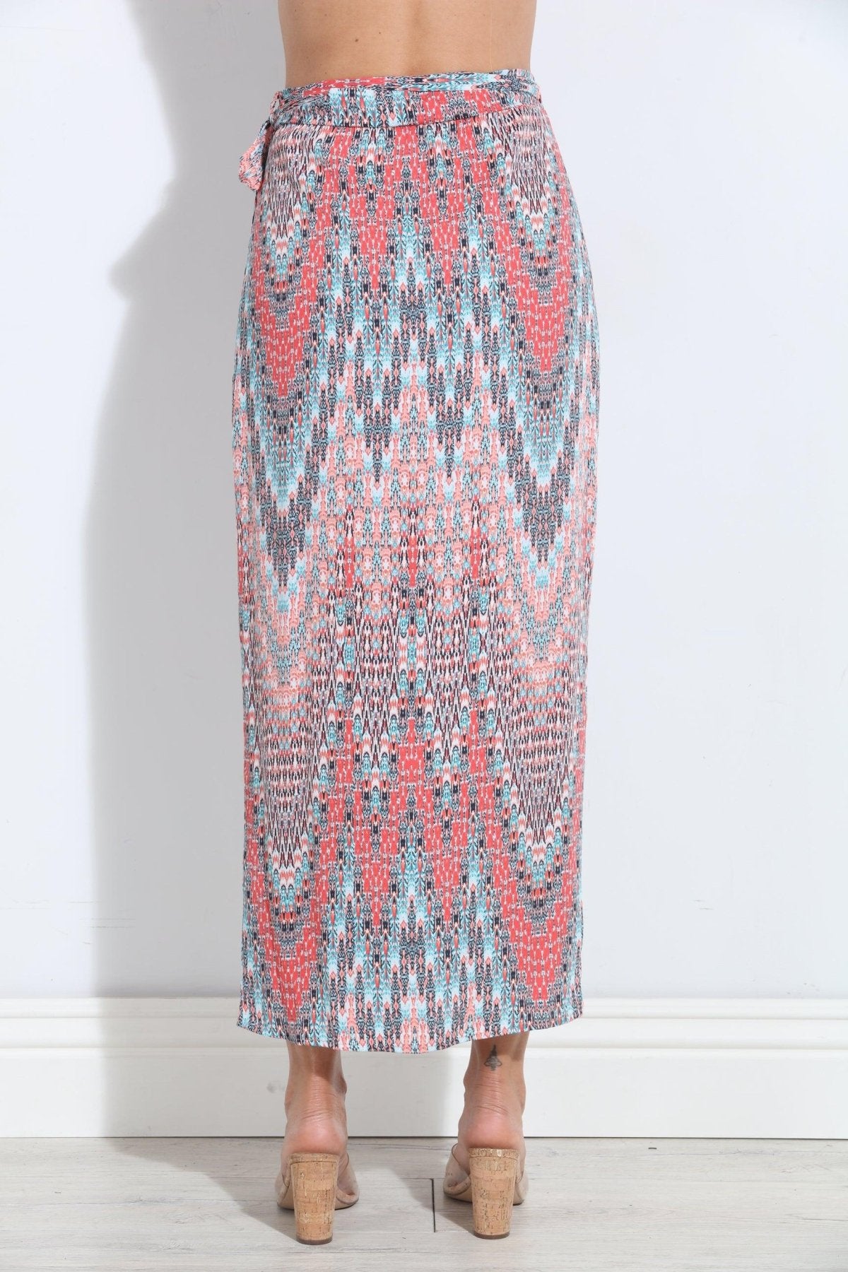 Cascade Woven Wrap Skirt-FINAL SALE
