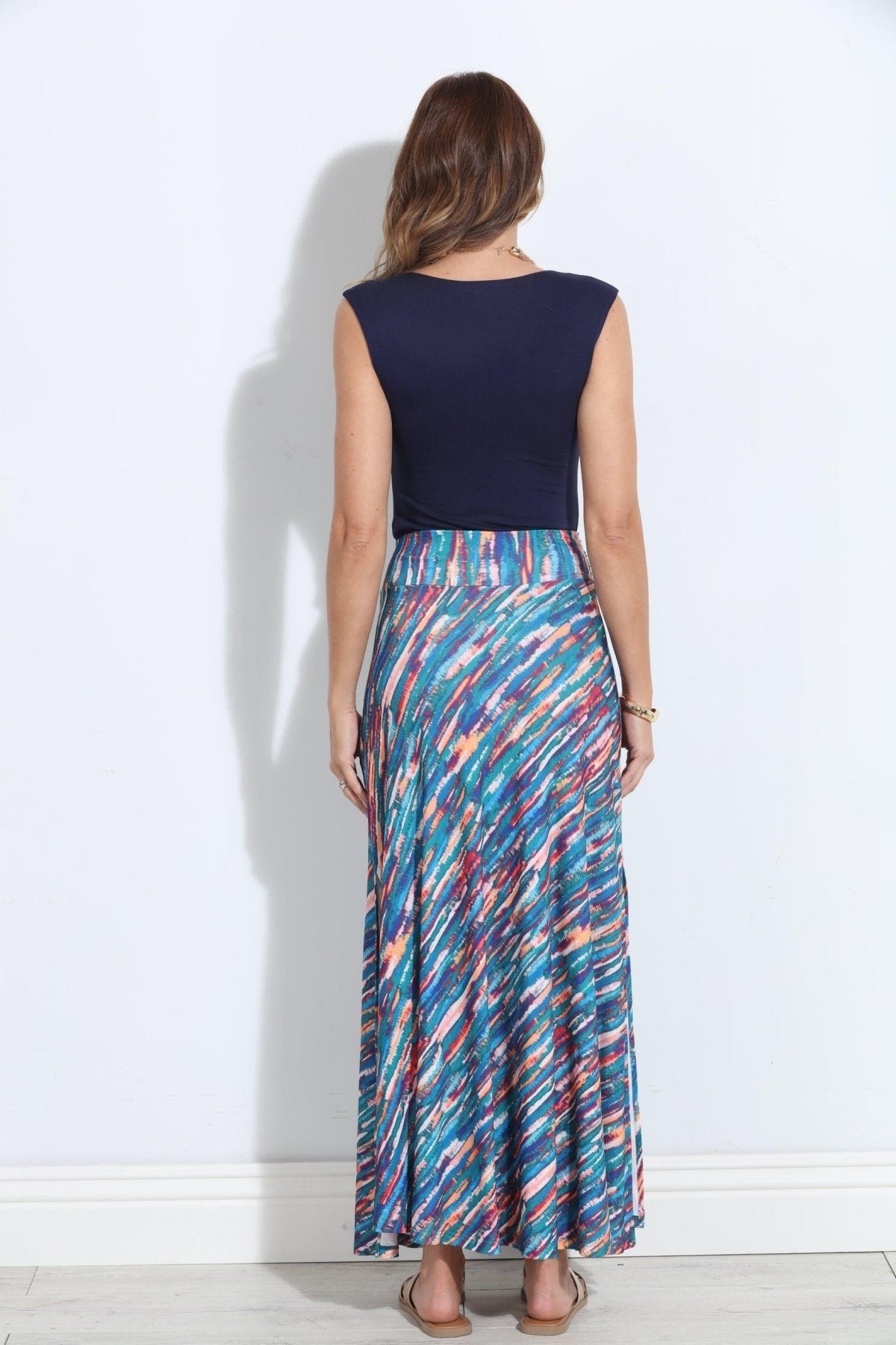 Cortni Tie Front Maxi Skirt-FINAL SALE
