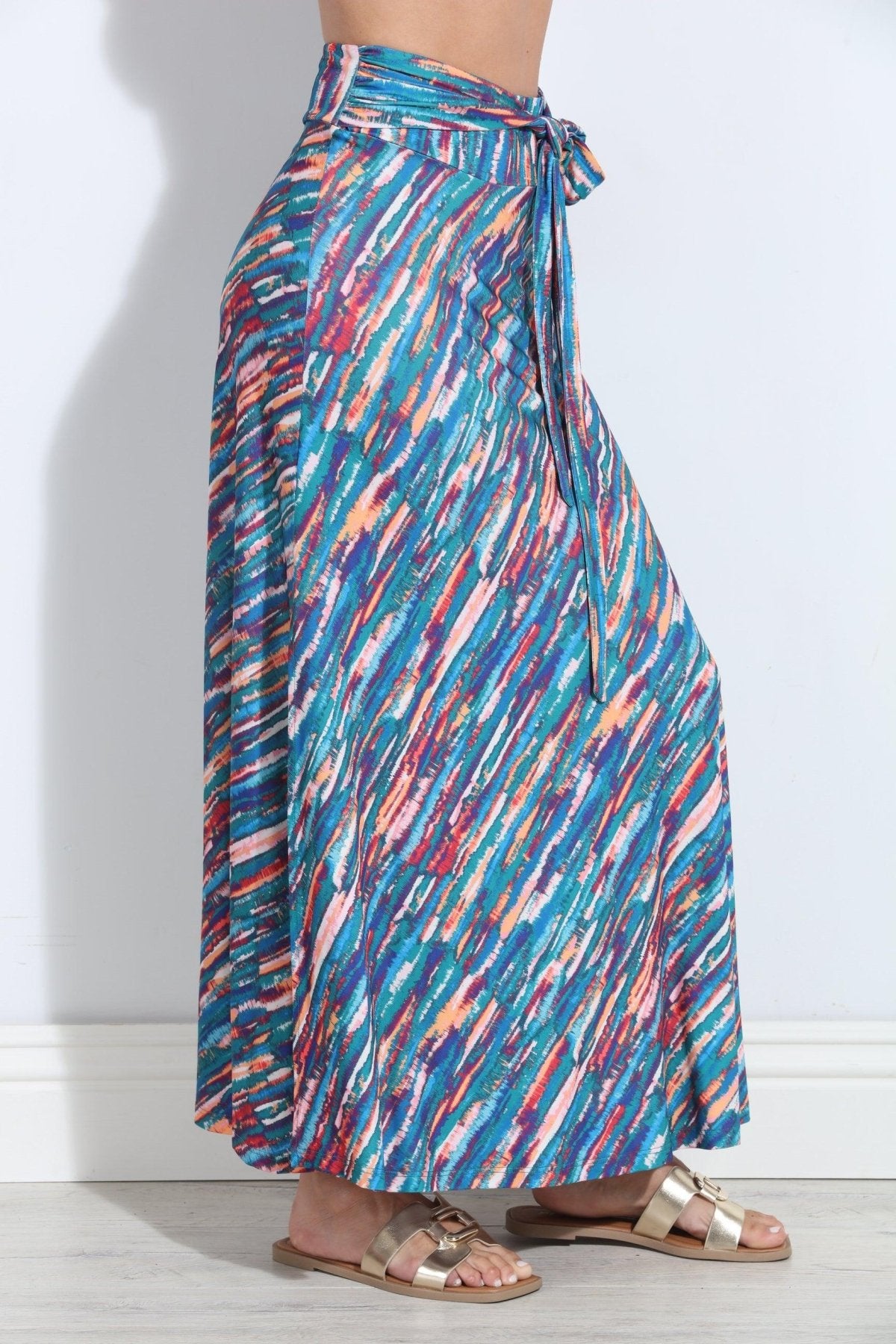 Cortni Tie Front Maxi Skirt-FINAL SALE