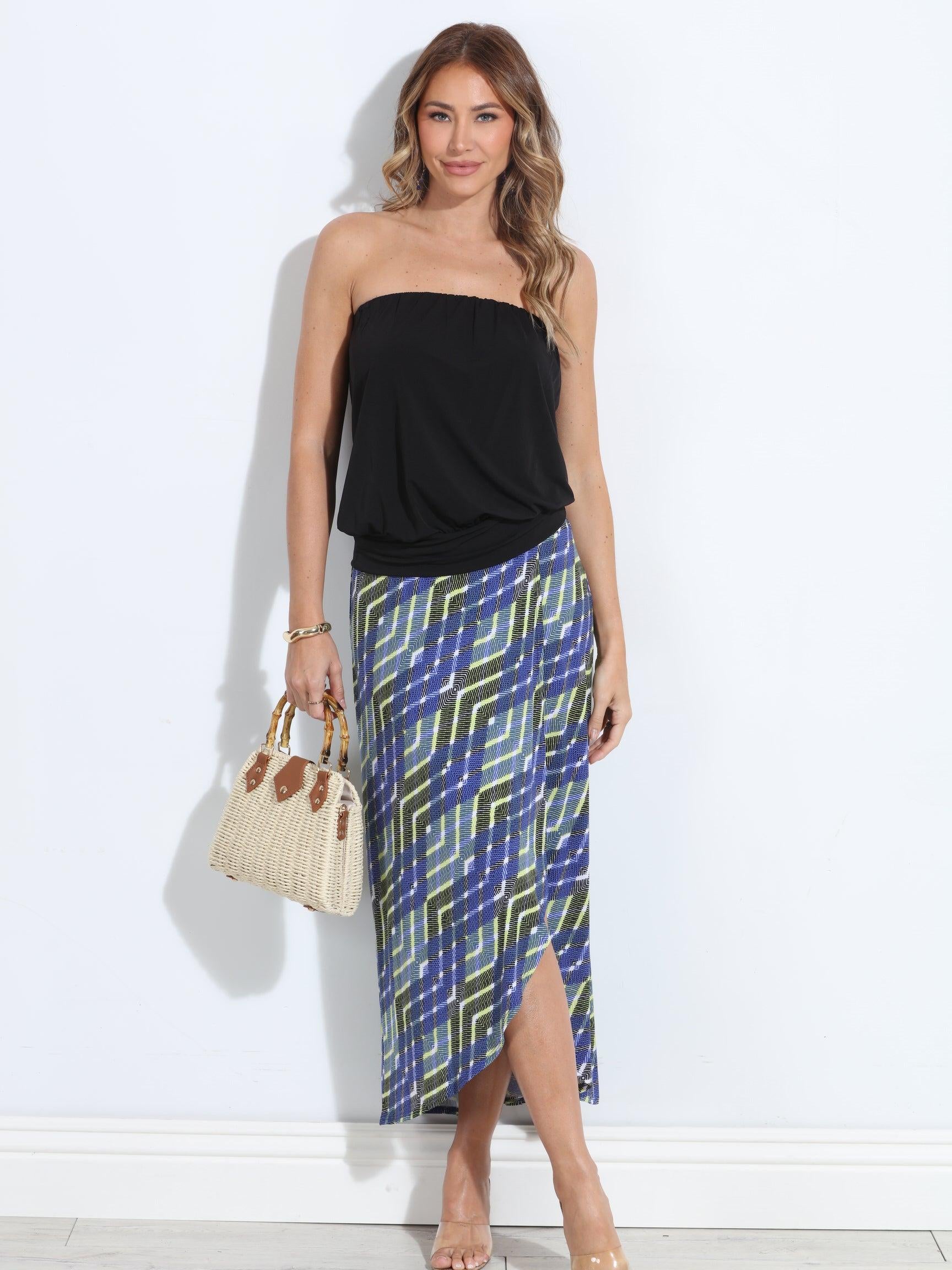 Cedric Faux Wrap Maxi Skirt-FINAL SALE