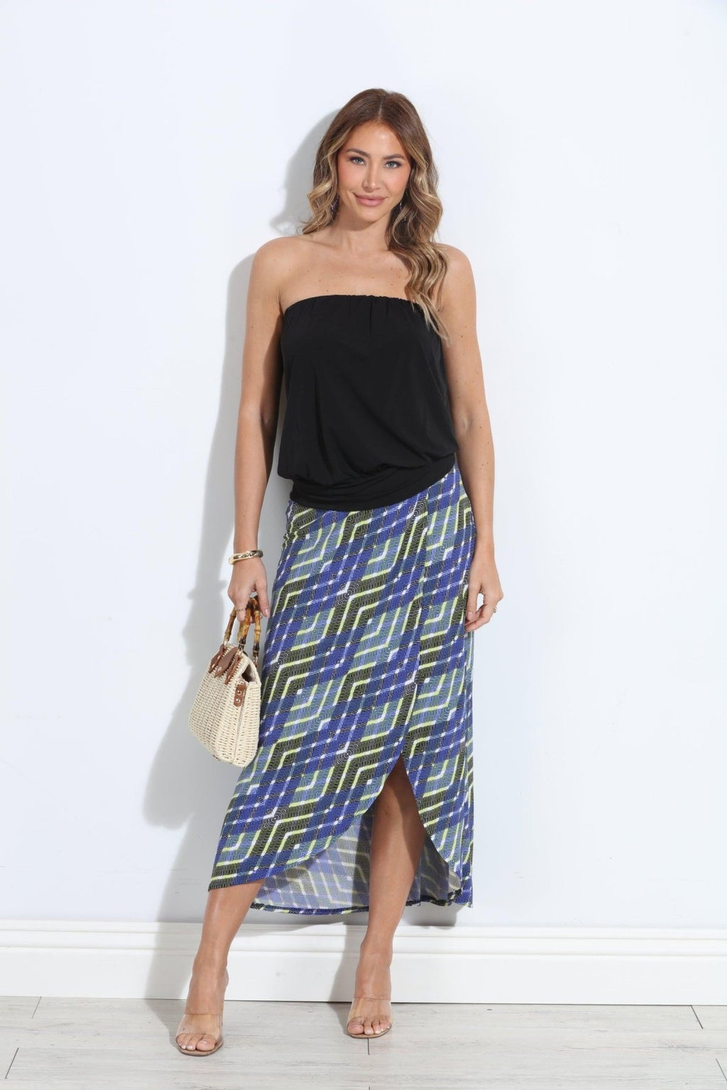 Cedric Faux Wrap Maxi Skirt-FINAL SALE