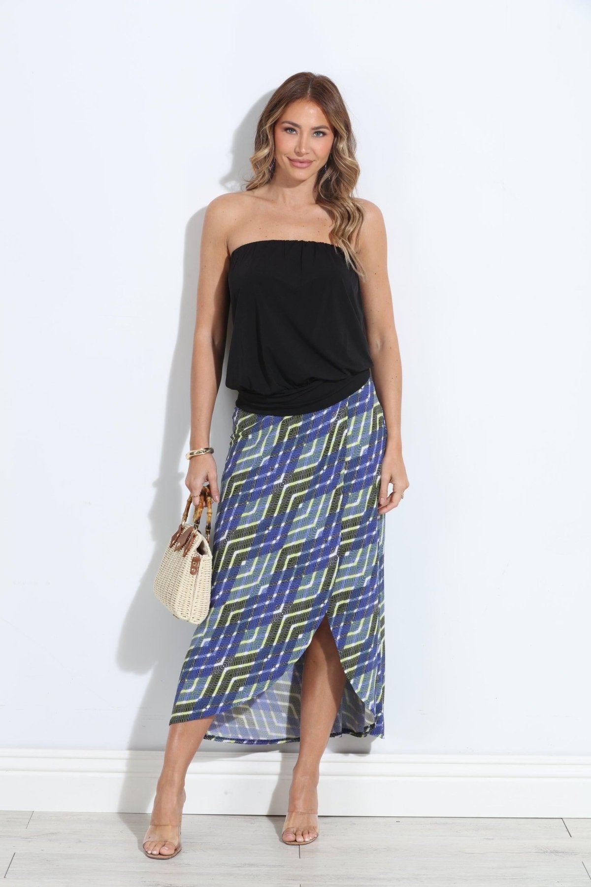 Cedric Faux Wrap Maxi Skirt-FINAL SALE