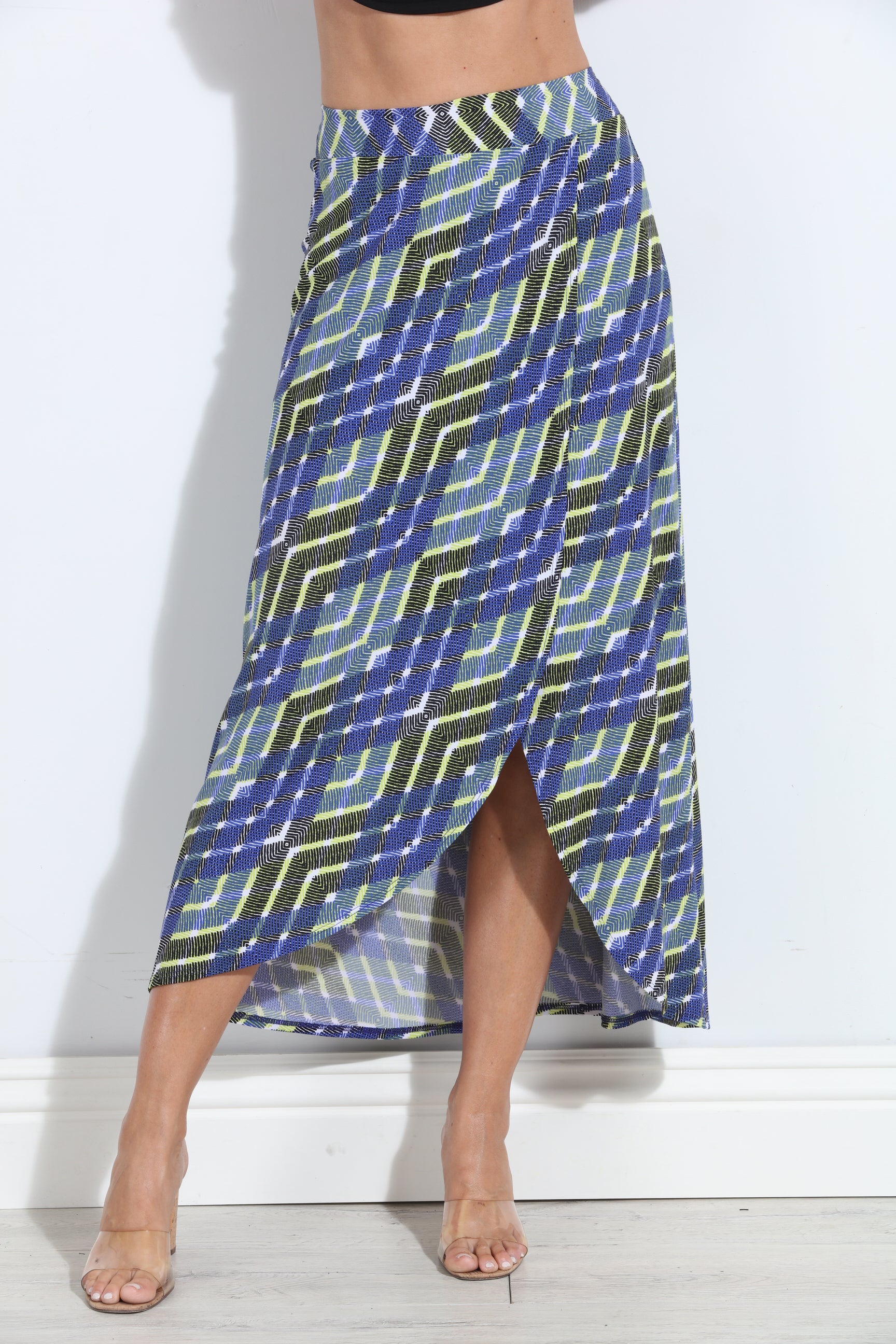 Cedric Faux Wrap Maxi Maxi Skirt