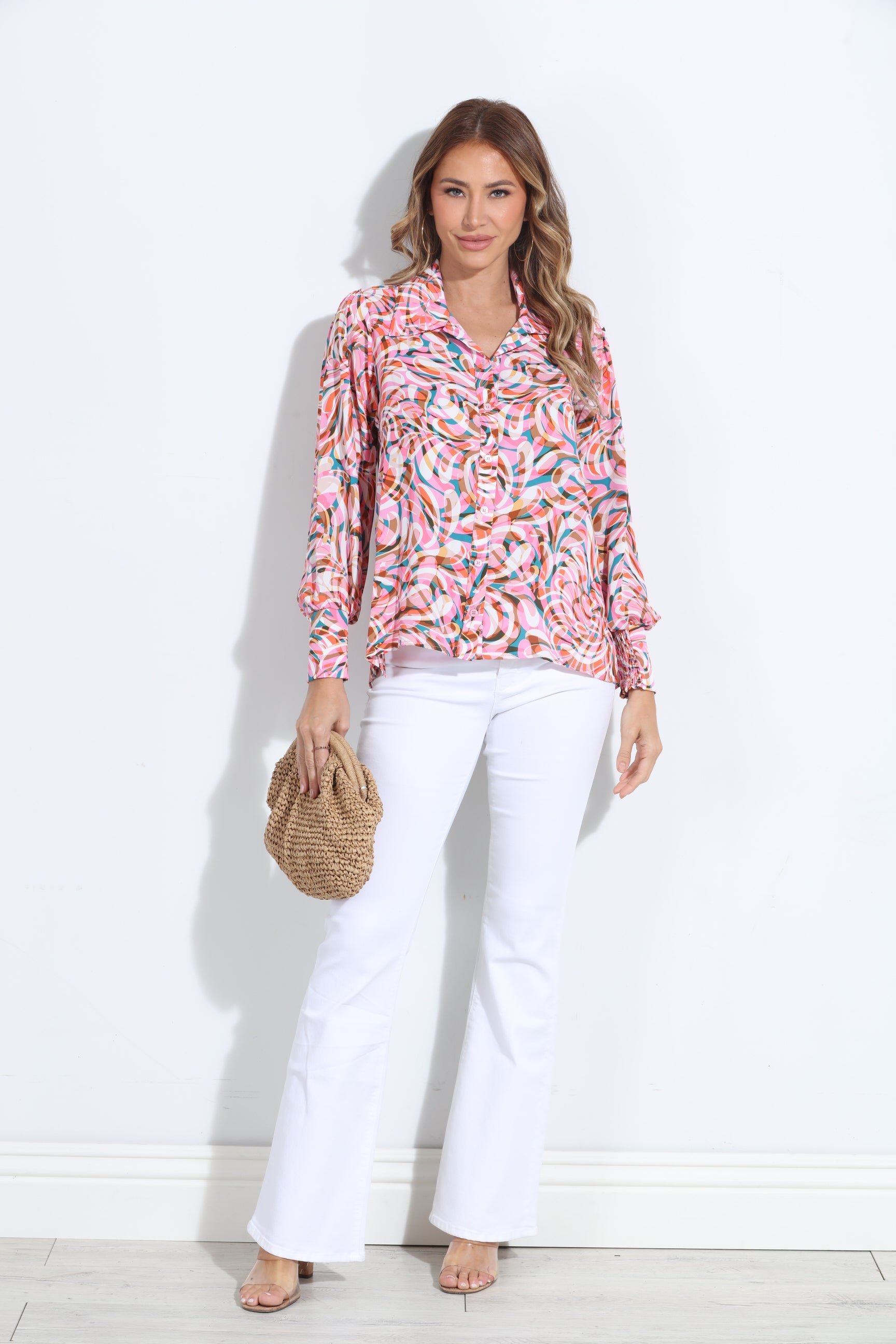 Lola Politan Button Blouse