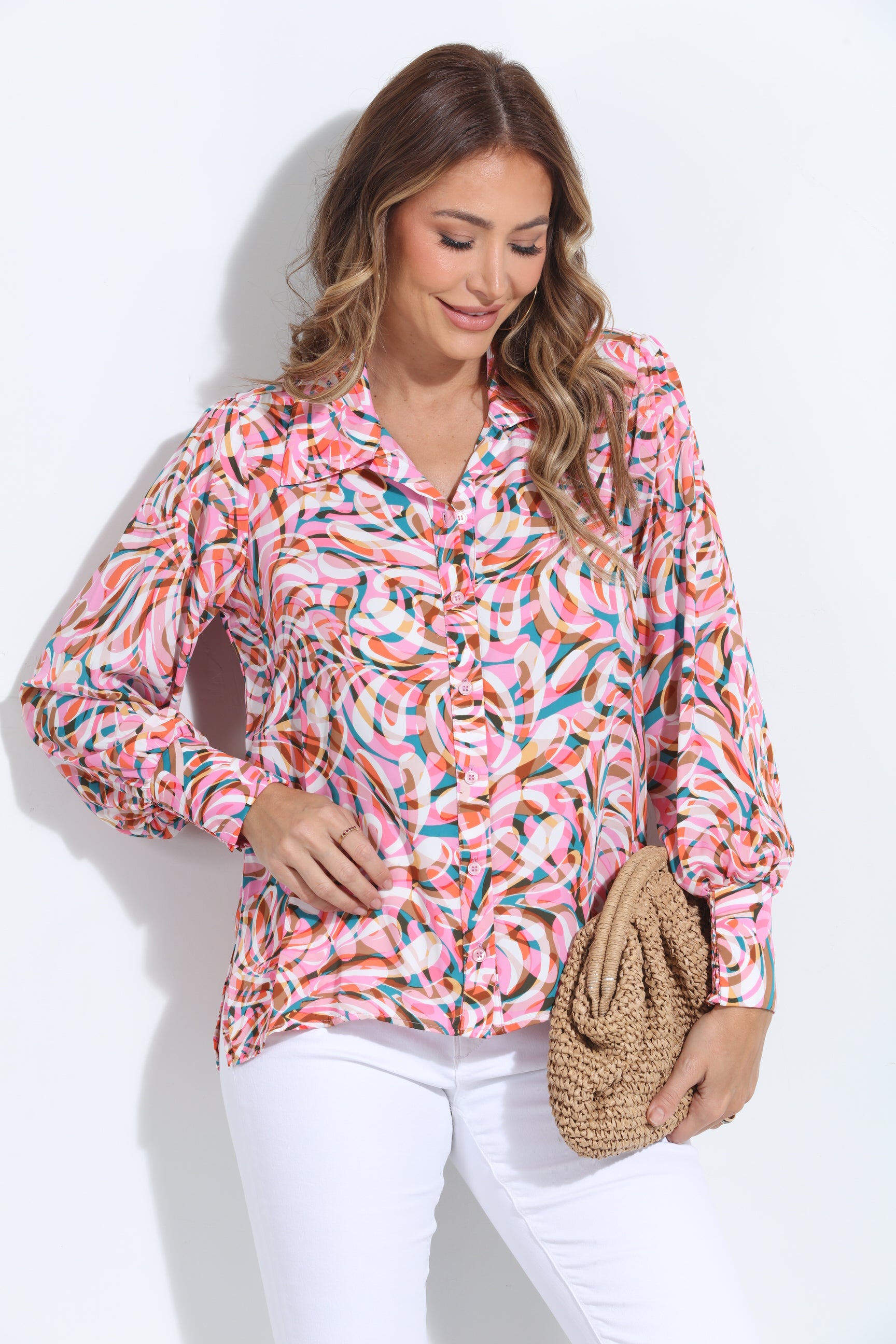 Lola Politan Button Blouse