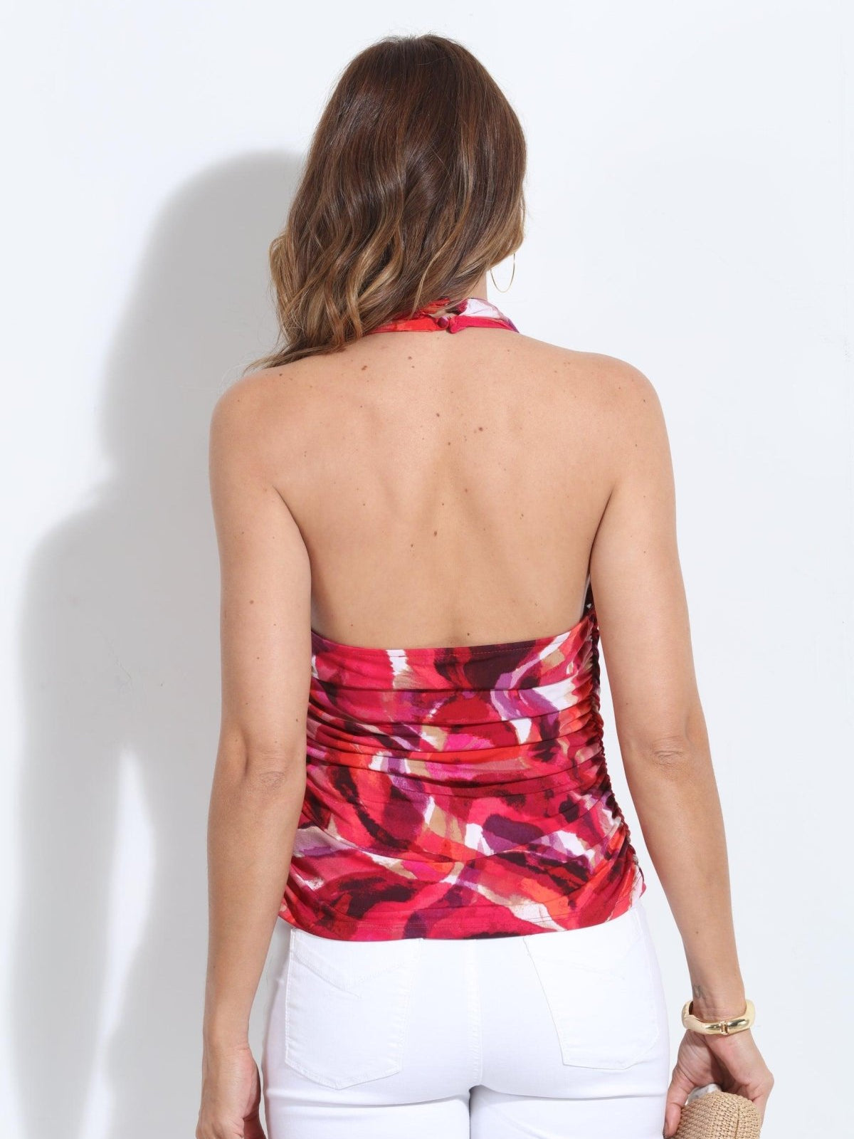Lolita Shirred Halter Top-FINAL SALE