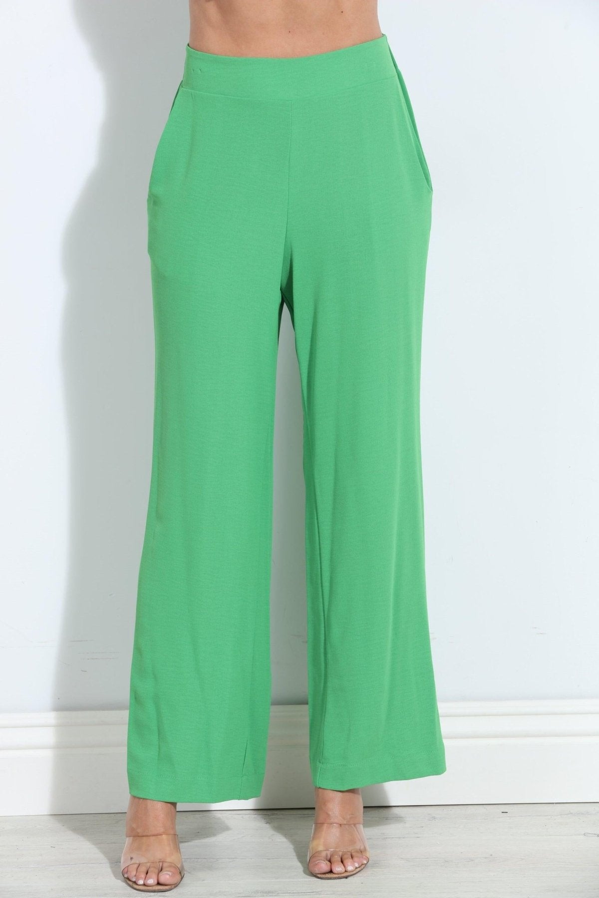 Kelly Green Airflow Woven Trousers-FINAL SALE
