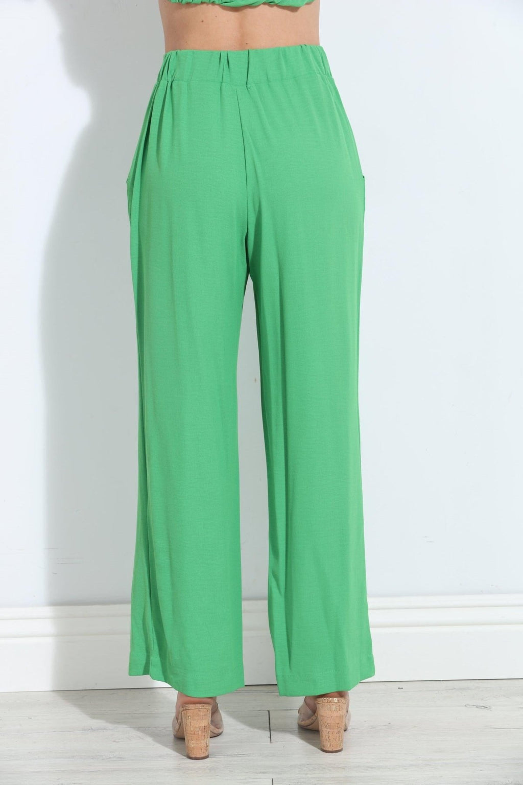 Kelly Green Airflow Woven Trousers-FINAL SALE