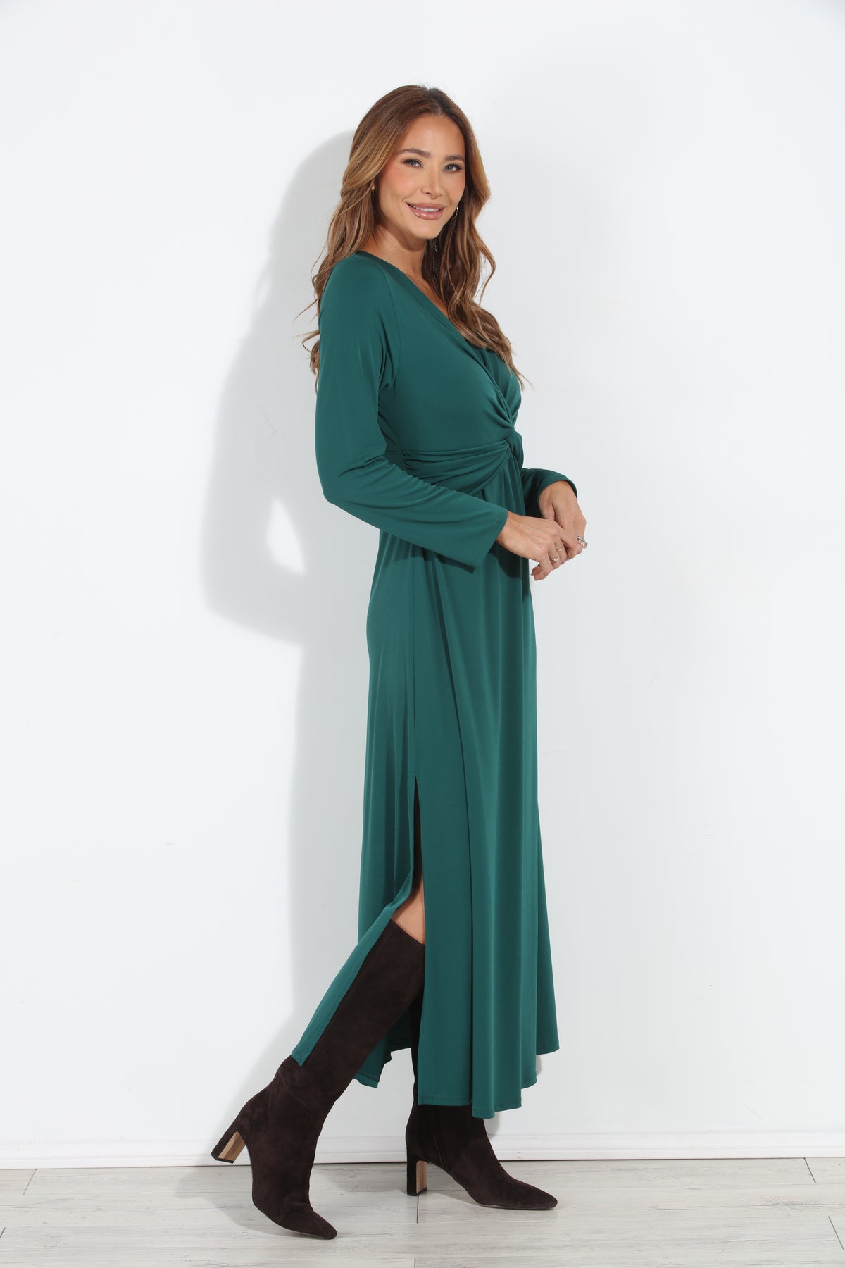 Hunter Stretch Twist Long Sleeve Maxi