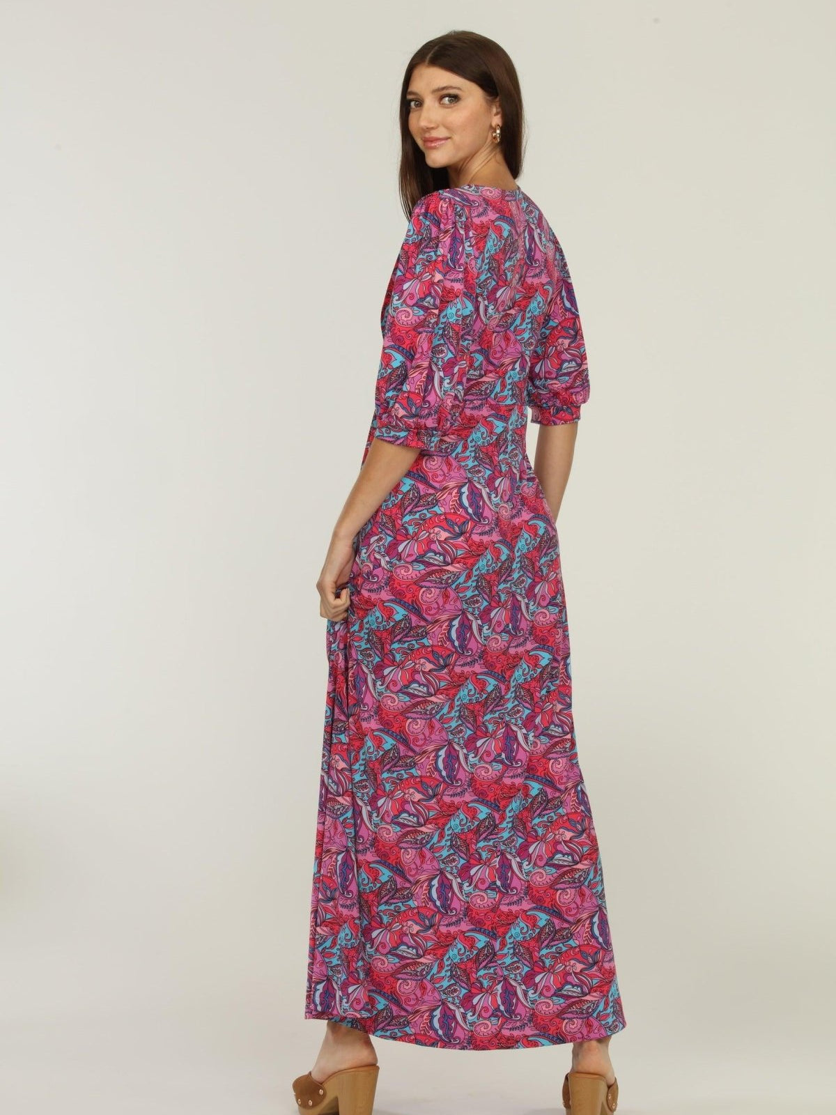 Shaye Stretch Puff Sleeve Maxi Dress-FINAL SALE