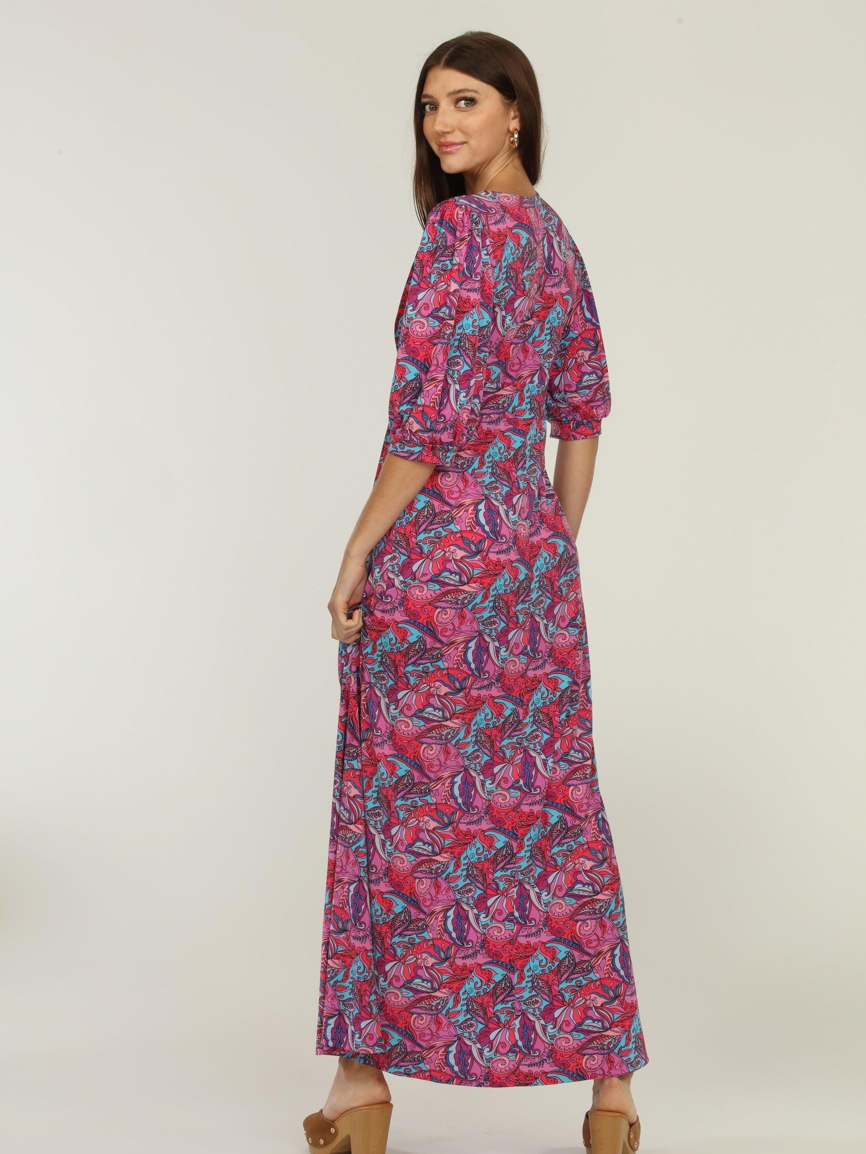 Shaye Stretch Puff Sleeve Maxi Dress-FINAL SALE