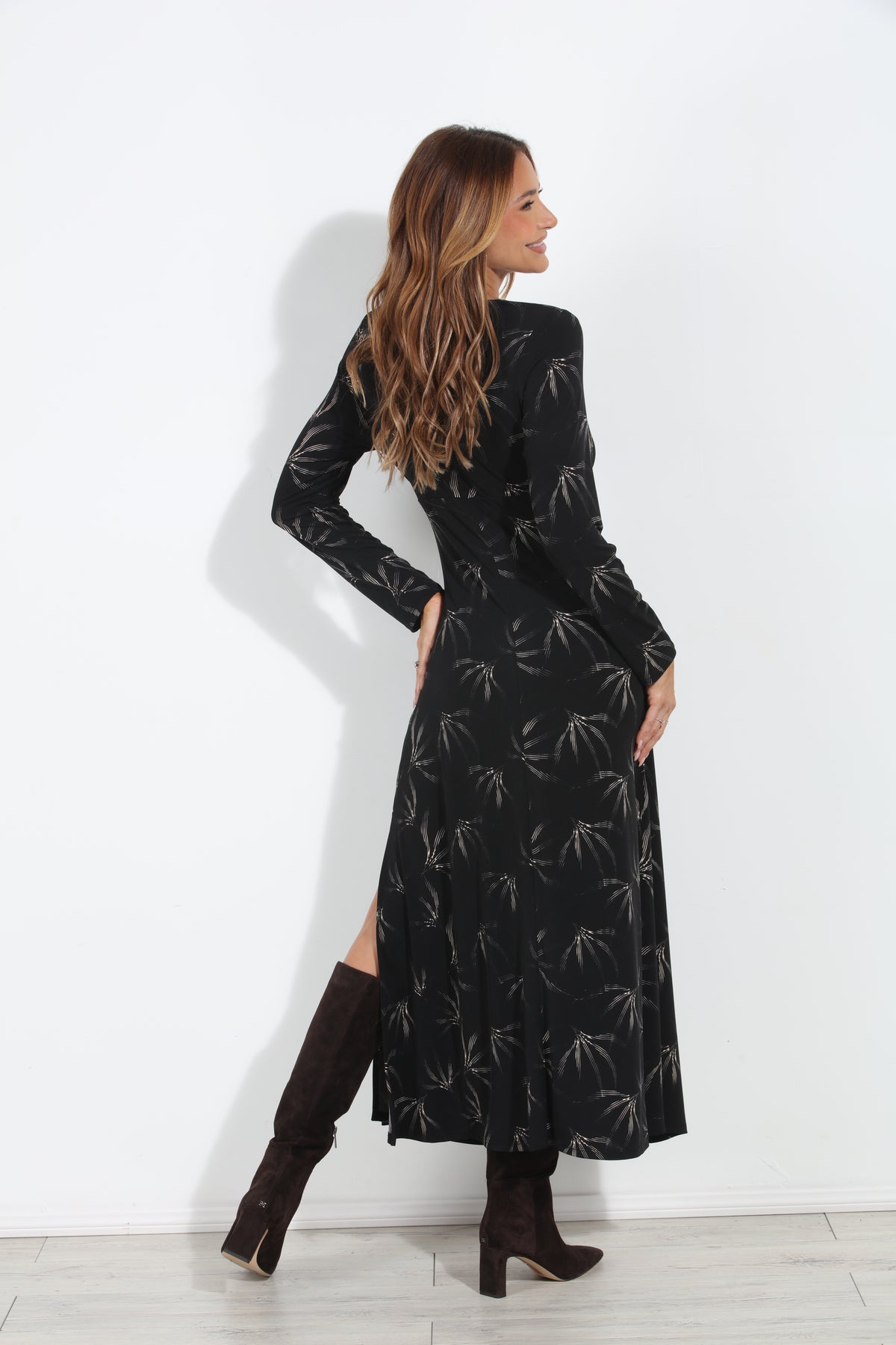 Willow Stretch Twist Long Sleeve Maxi