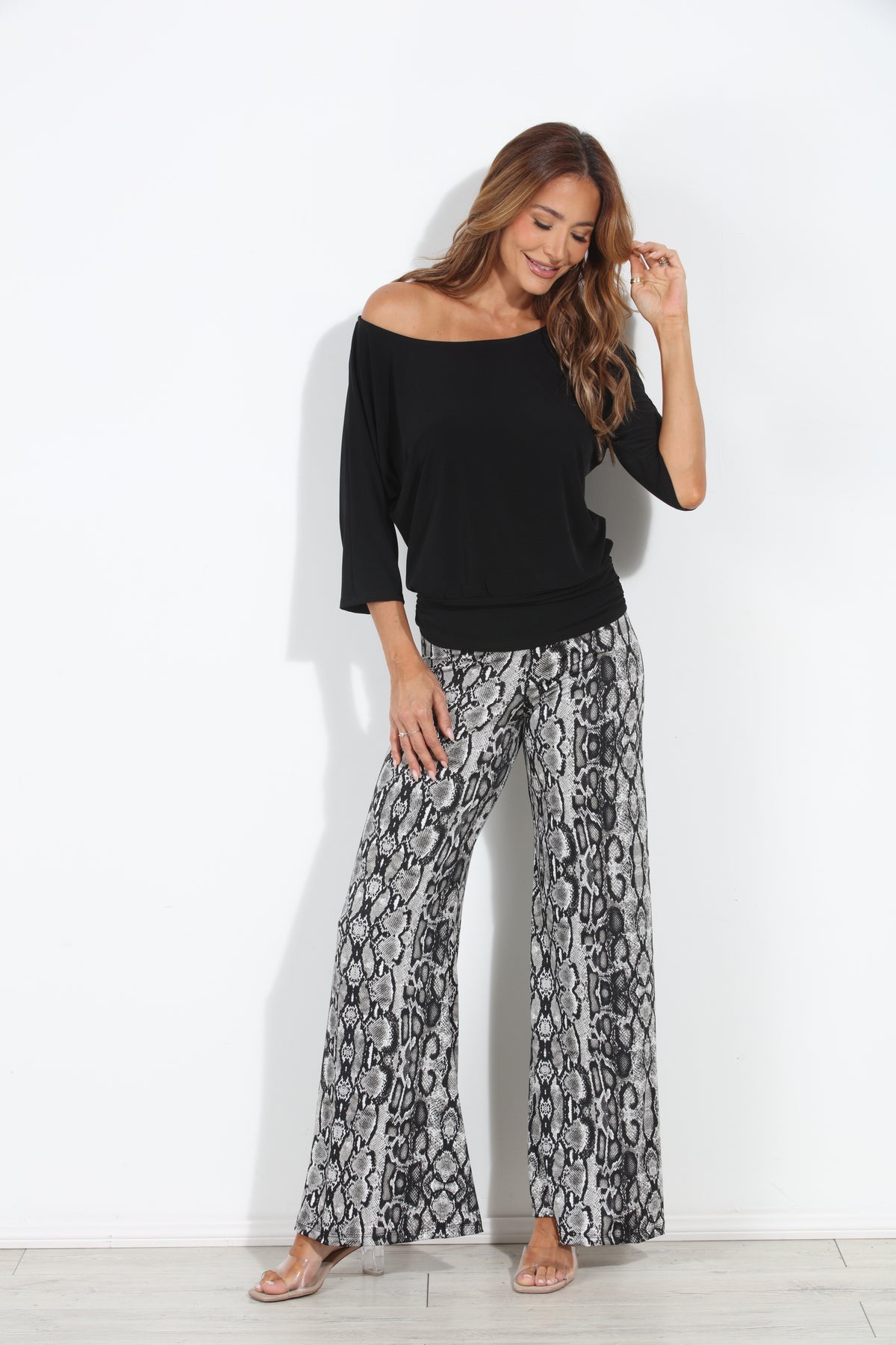 Elsa Stretch Wide Leg Pants-BEST SELLER