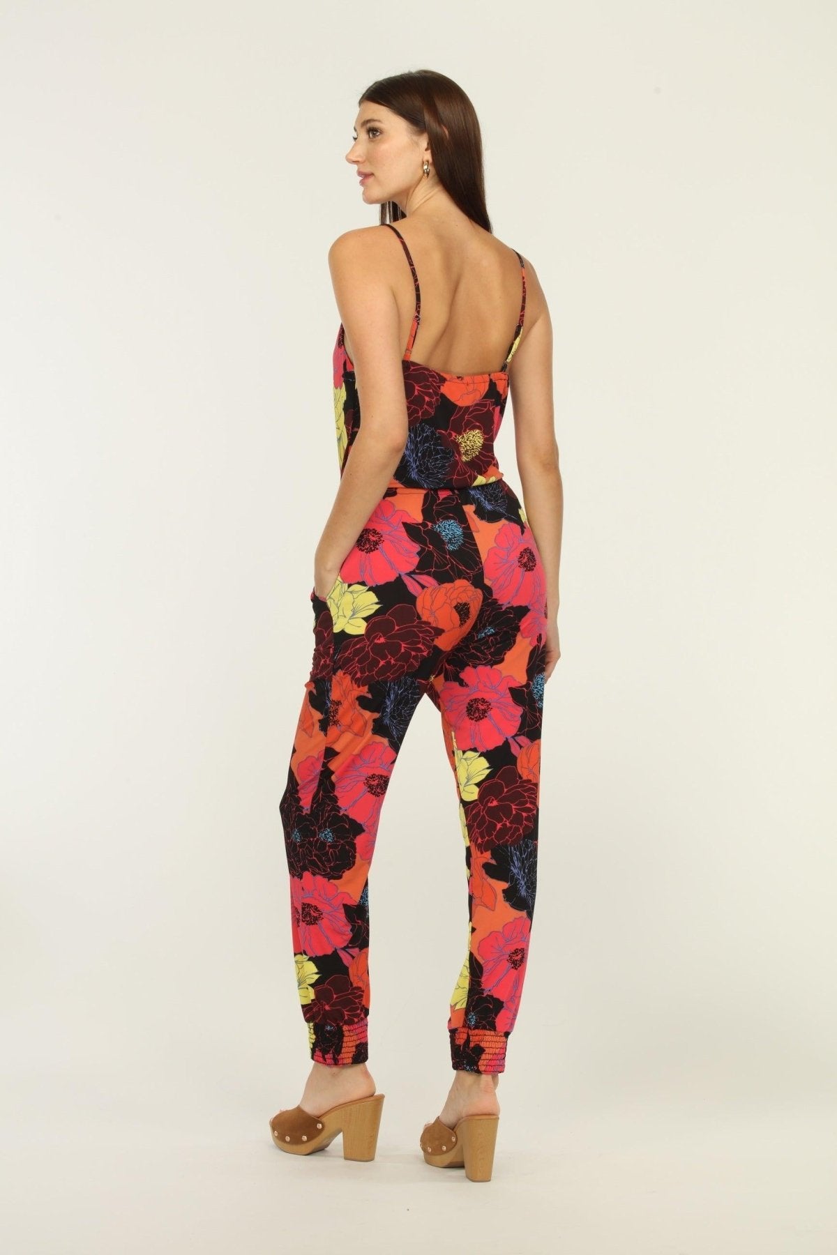 Cheri Cowlneck Stretch Jumpsuit-FINAL SALE