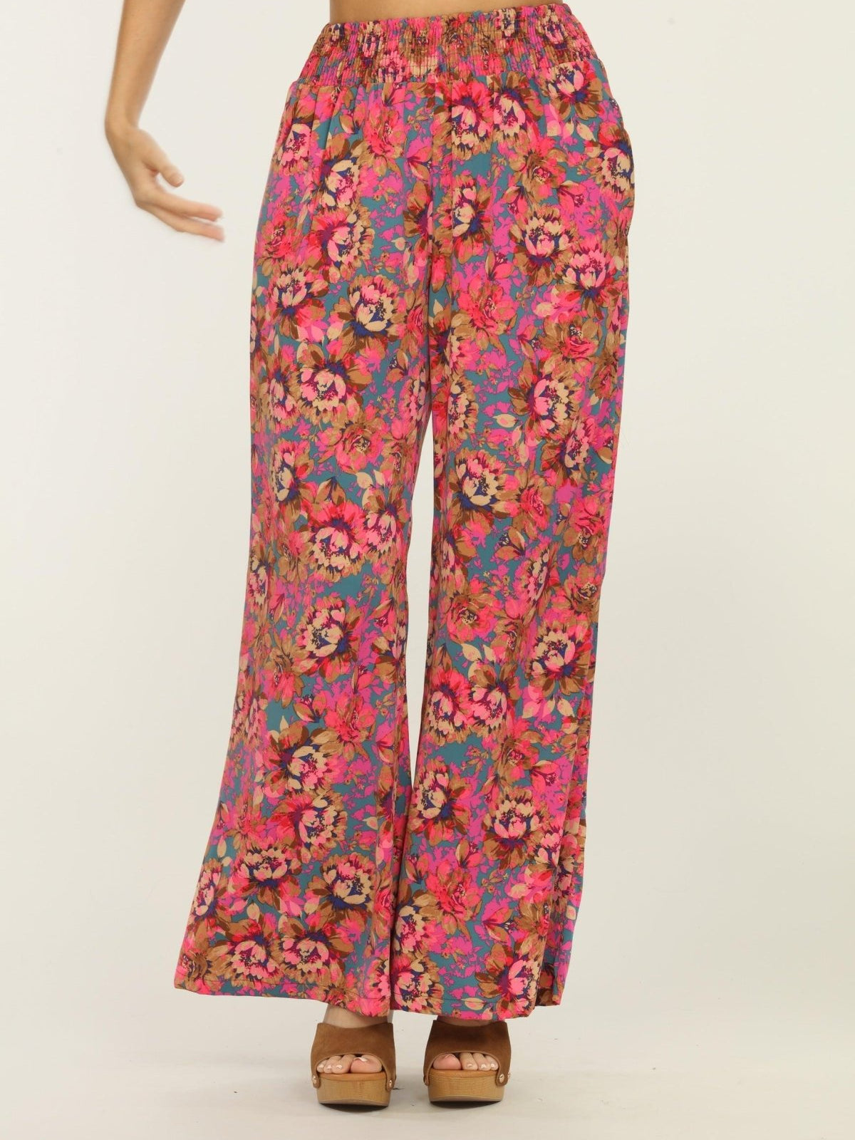 Melrose Politan Smocked Woven Pant-FINAL SALE