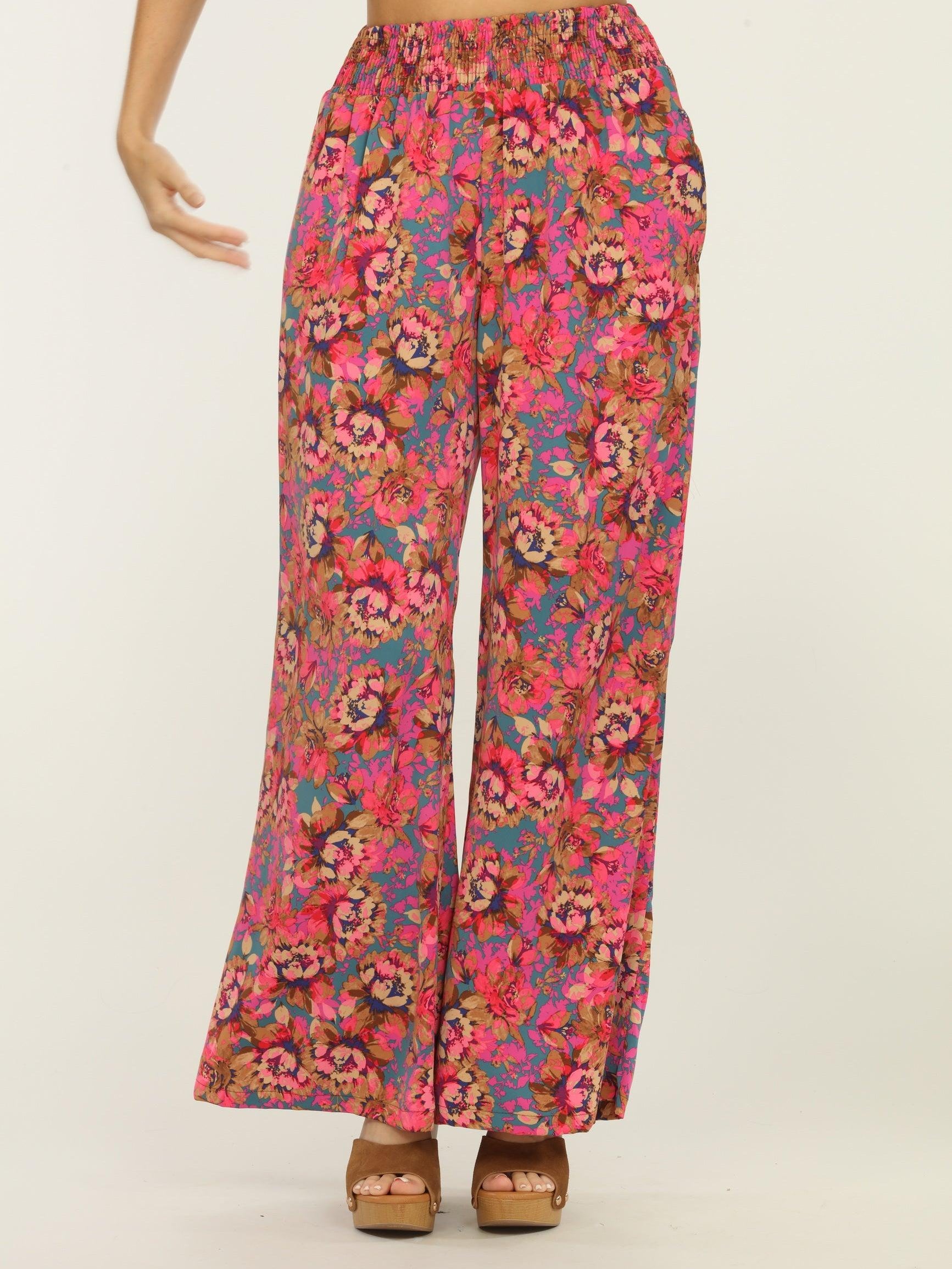 Melrose Politan Smocked Woven Pant-FINAL SALE