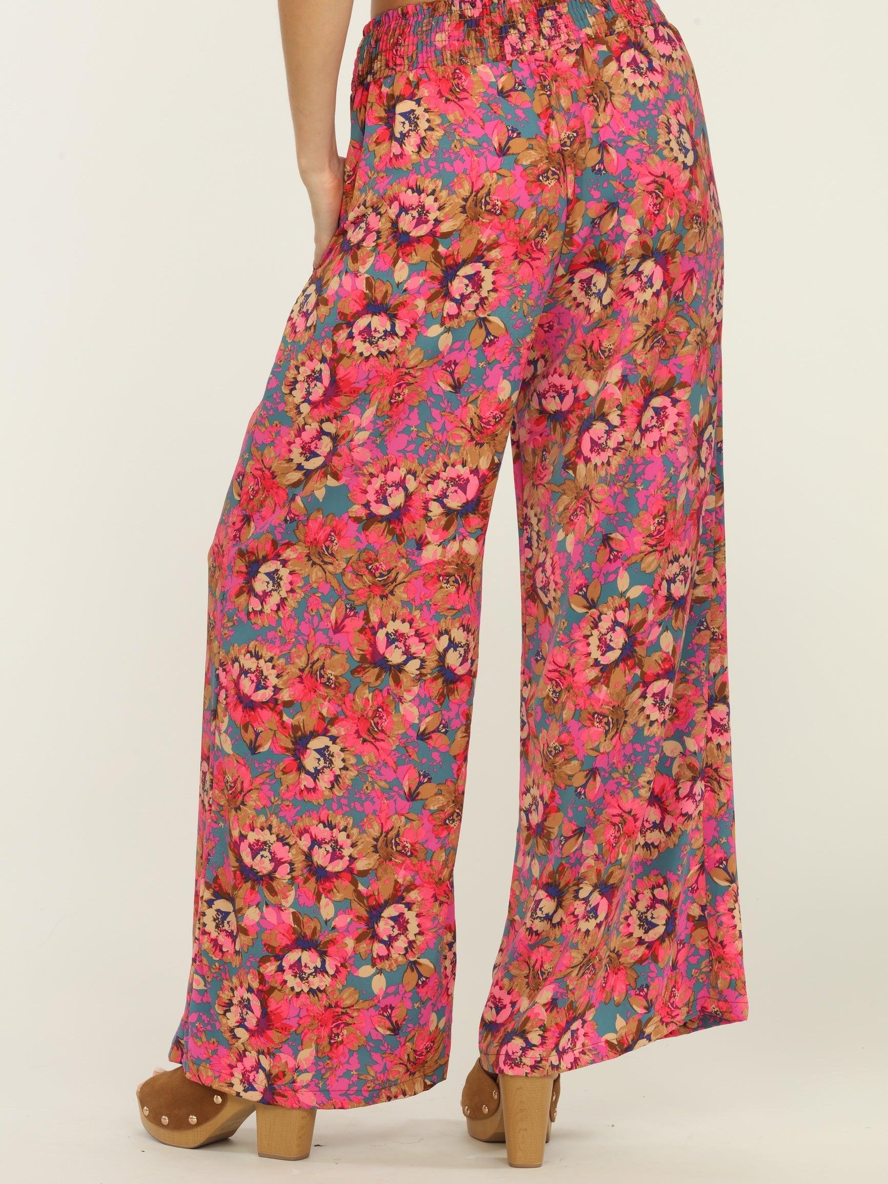 Melrose Politan Smocked Woven Pant-FINAL SALE