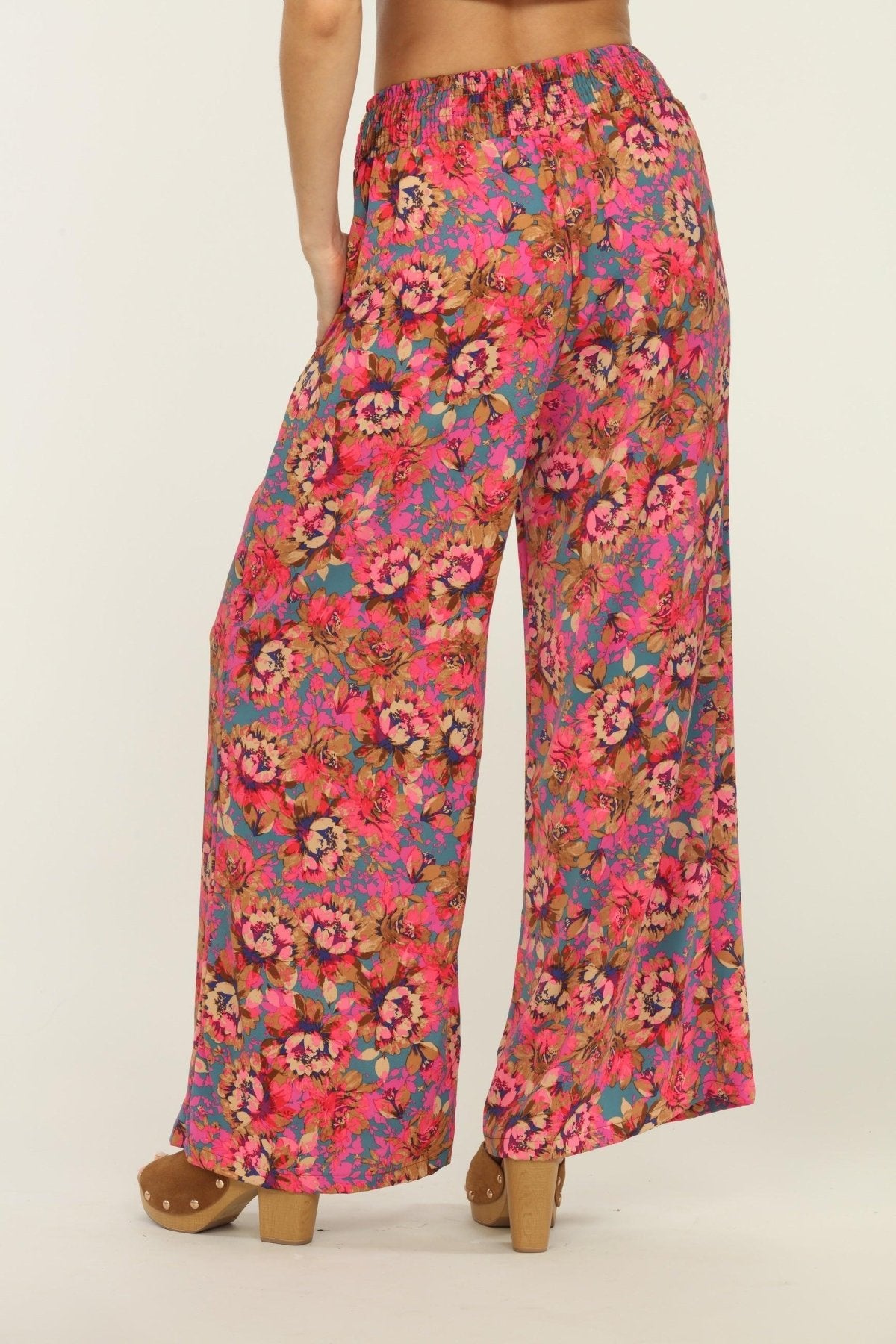 Melrose Politan Smocked Woven Pant-FINAL SALE