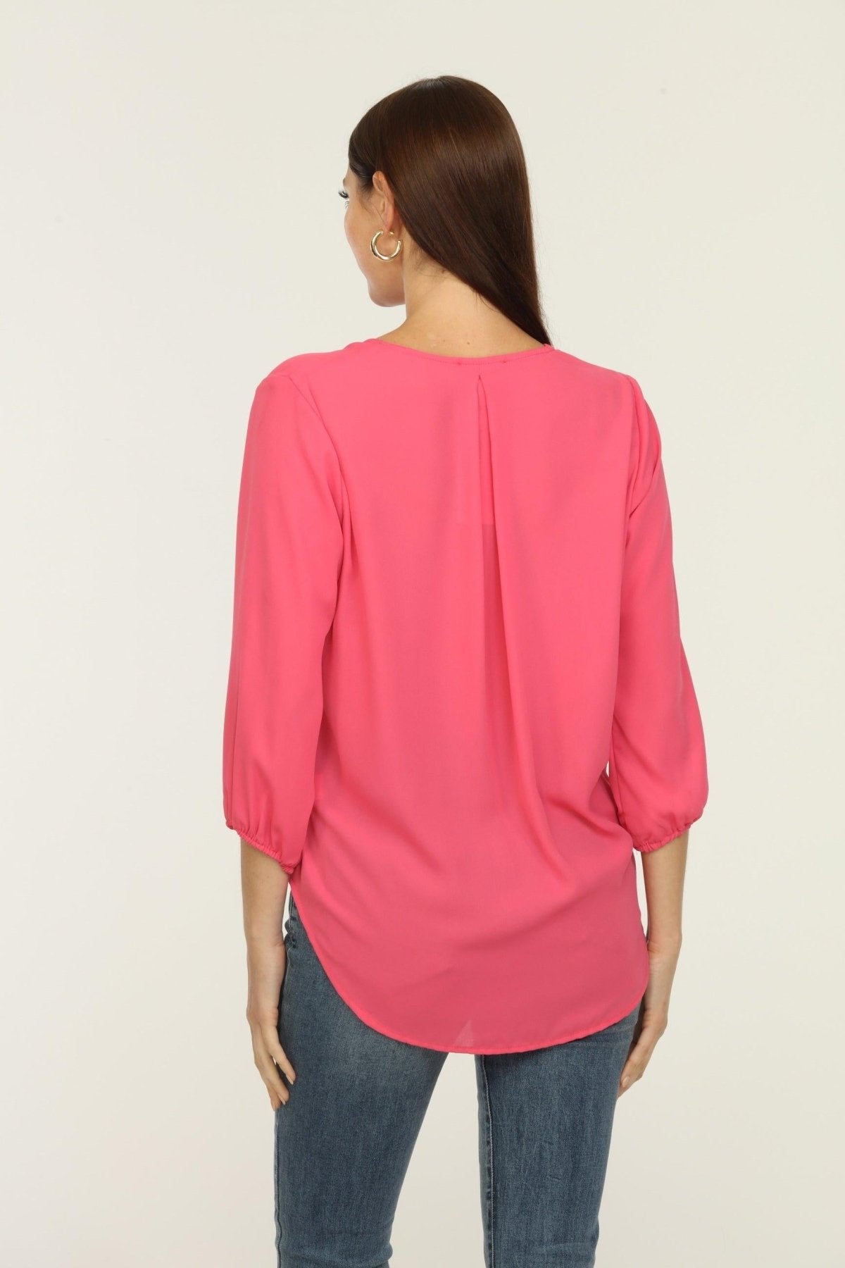 Taffy Pink Surplice Top-FINAL SALE