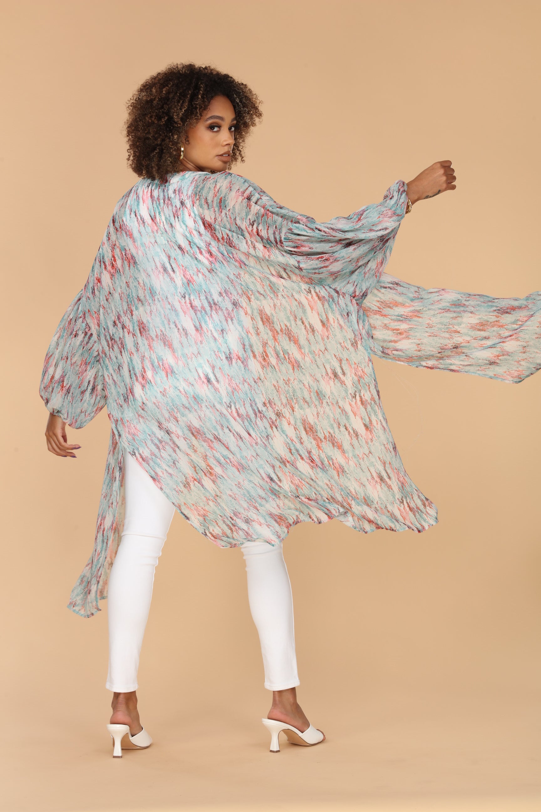 Myranda Chiffon Midi Kimono-FINAL SALE