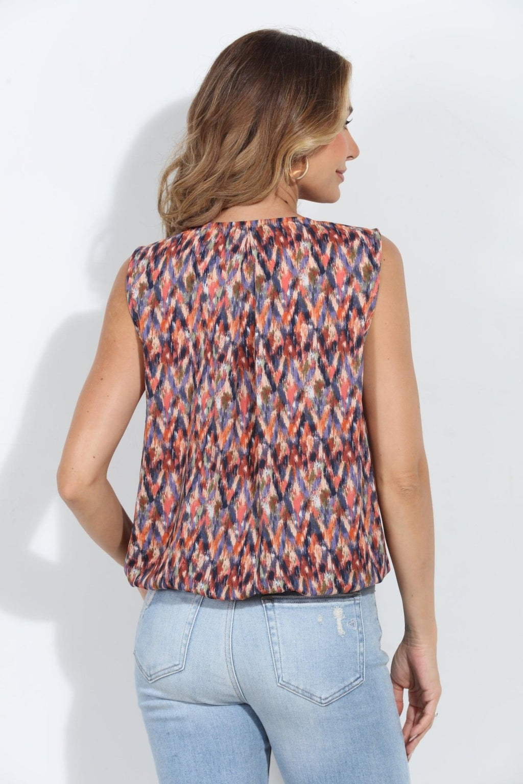 Kaycee V-Neck Sleeveless Top-FINAL SALE
