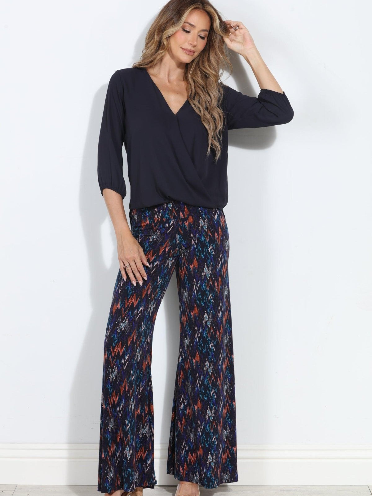 Anjela Stretch Wide Leg Pants-BEST SELLER