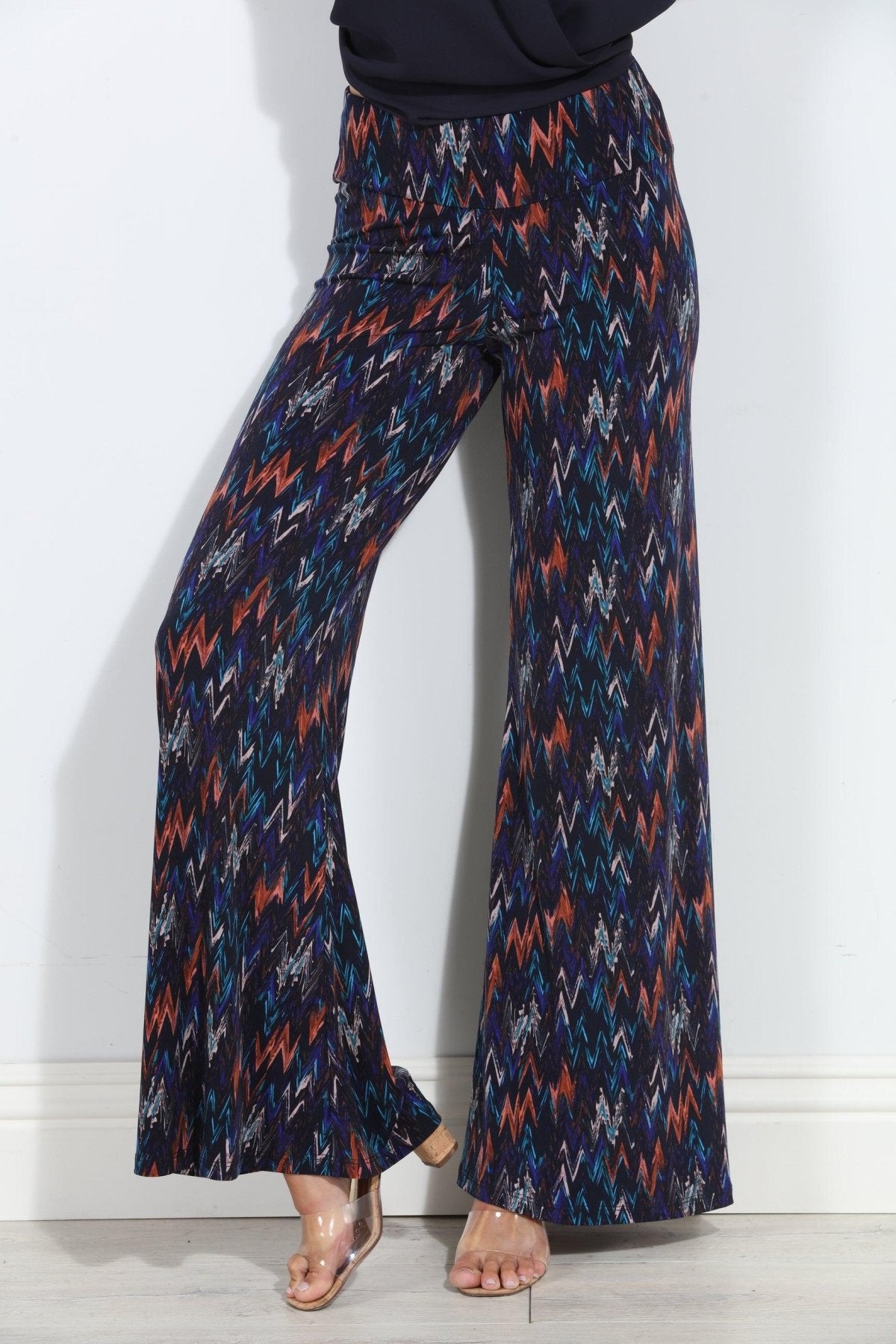 Anjela Stretch Wide Leg Pants-FINAL SALE