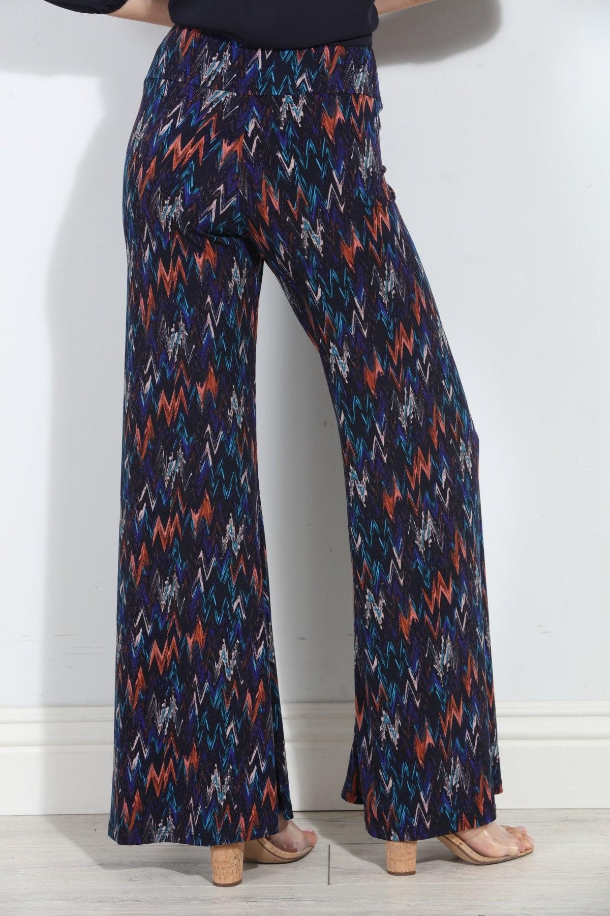 Anjela Stretch Wide Leg Pants-FINAL SALE