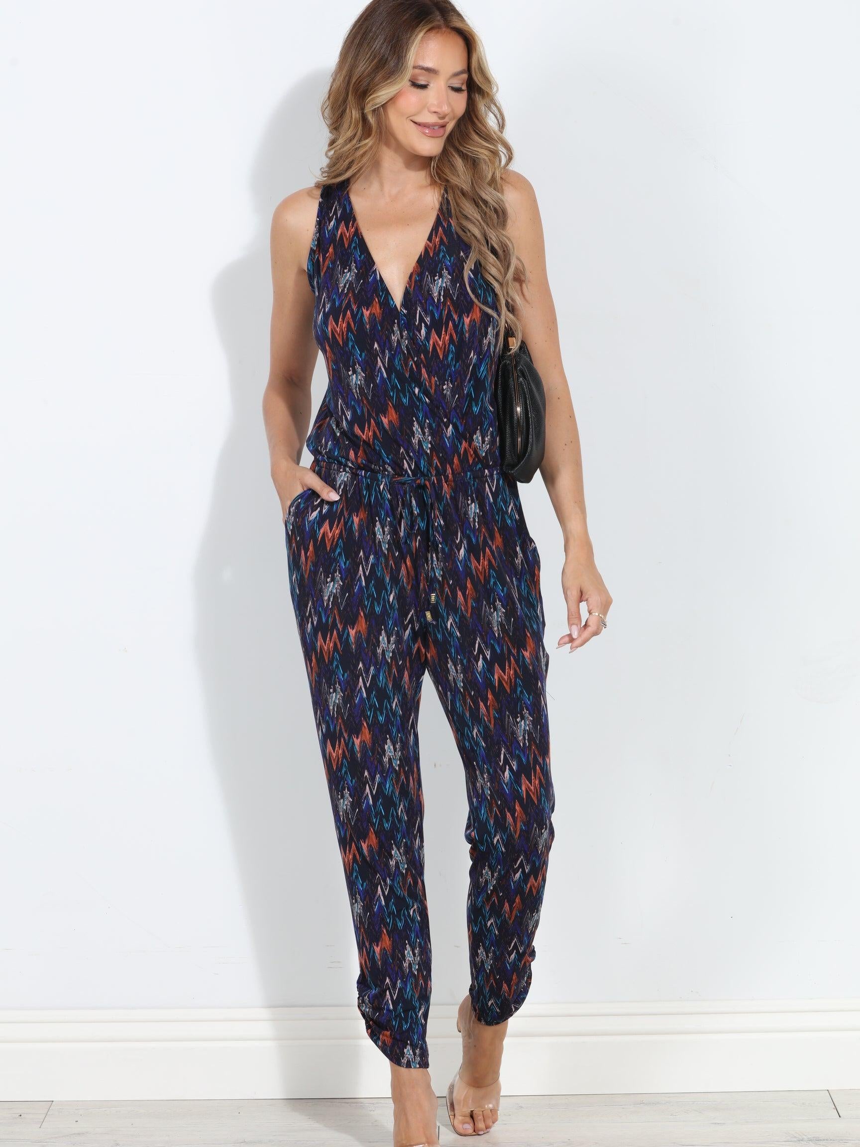 Anjela Shirred Ankle Stretch Jumpsuit-BEST SELLER