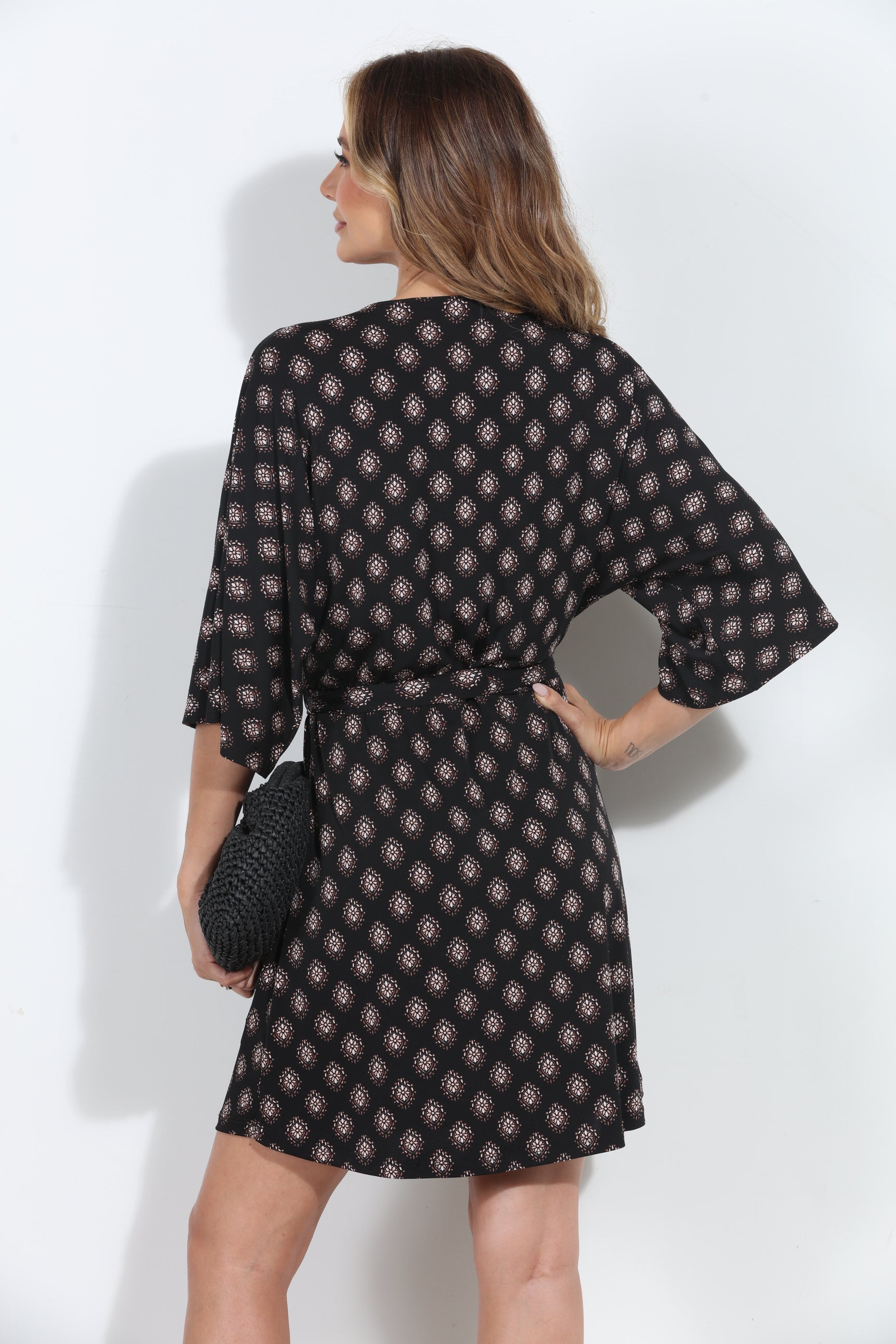 Thalia Stretch Kimono Sleeve Dress-BEST SELLER