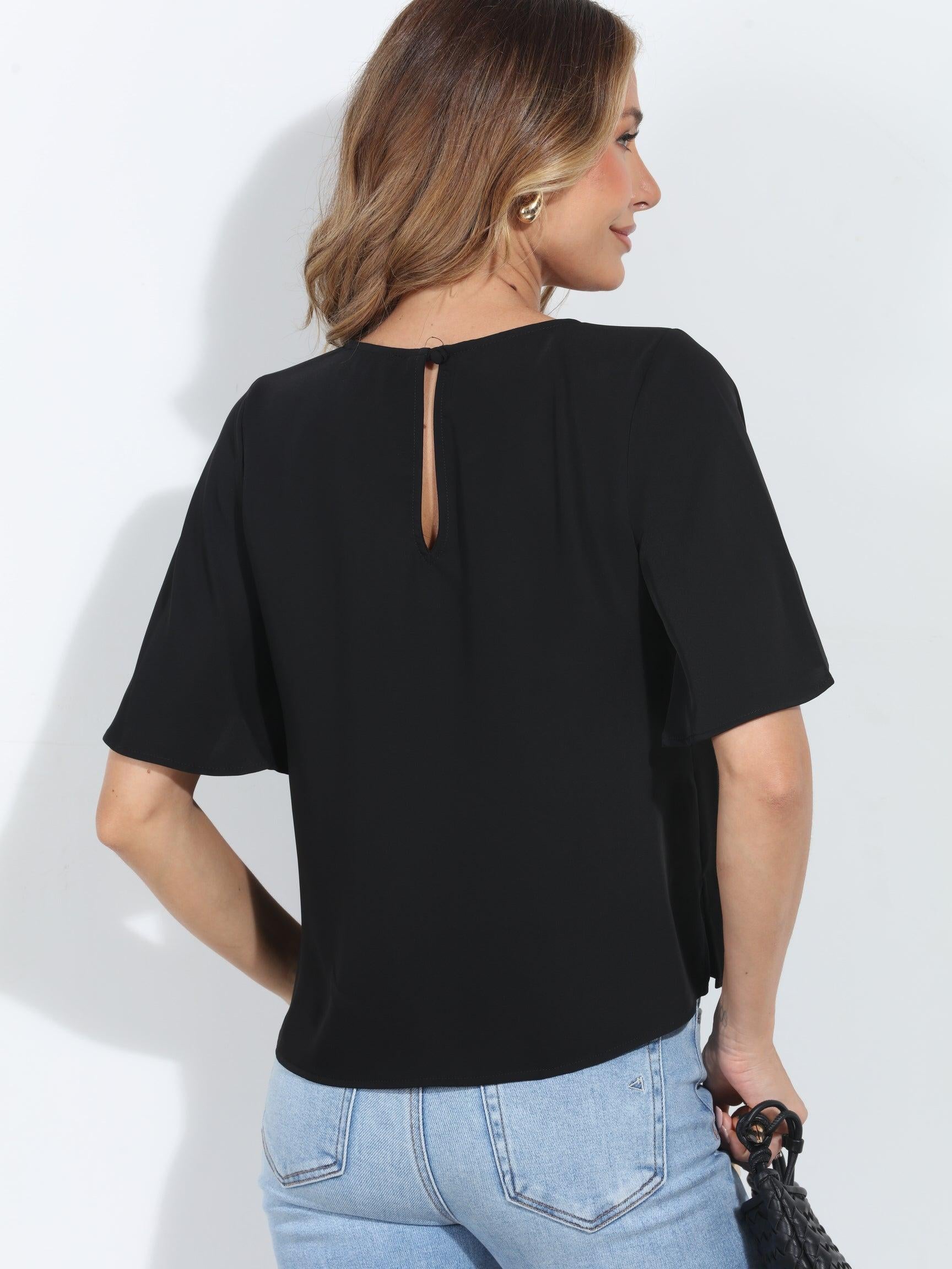 Black Politan Luxe Tee-FINAL SALE