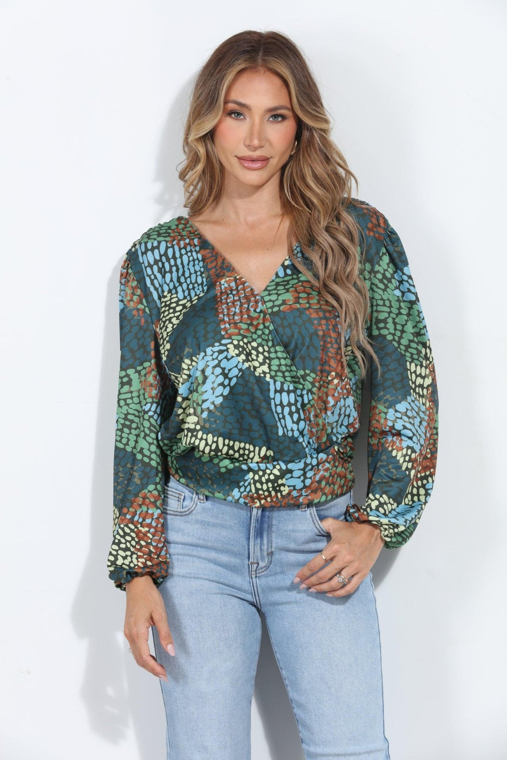 Ines Stretch Long Sleeve Top-FINAL SALE