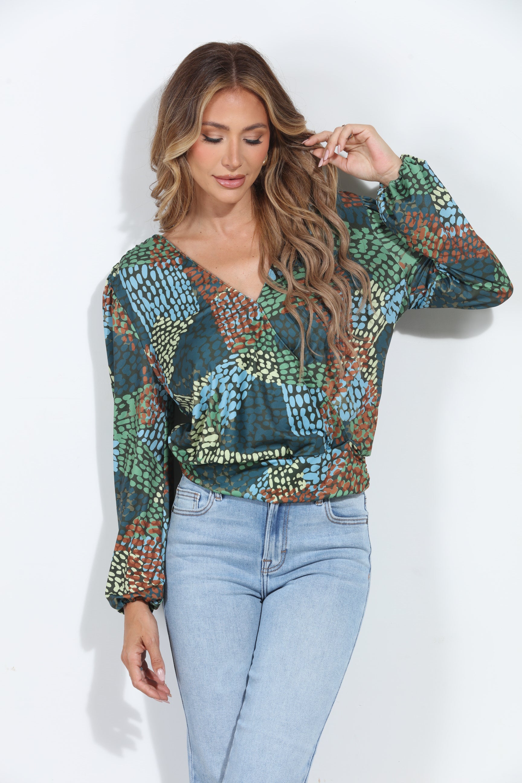 Ines Stretch Long Sleeve Top